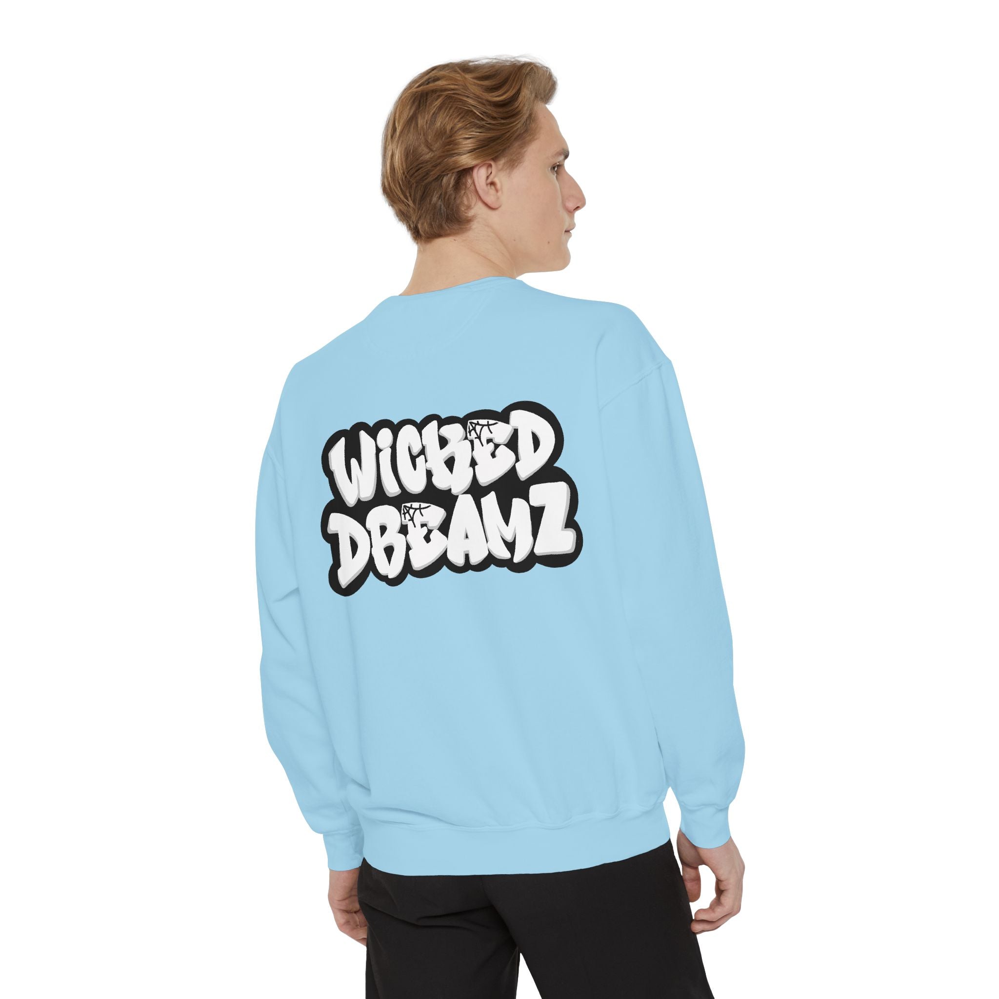 Spooky Season Sweatshirt - Unisex Garment-Dyed, Halloween Apparel, Cozy Fall Fashion, Wicked DBBAMZ Design, Perfect for October Celebrations