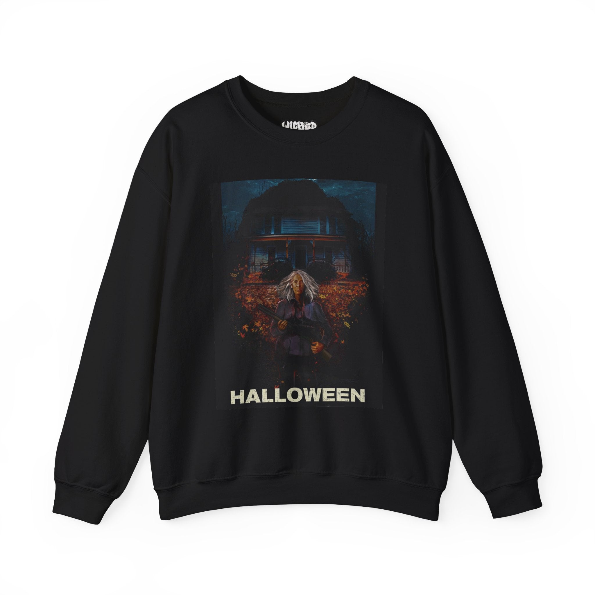 Halloween Crewneck Sweatshirt - Unisex Heavy Blend, Spooky Apparel, Cozy Halloween Outfit, October Festive Wear, Witchy Vibes