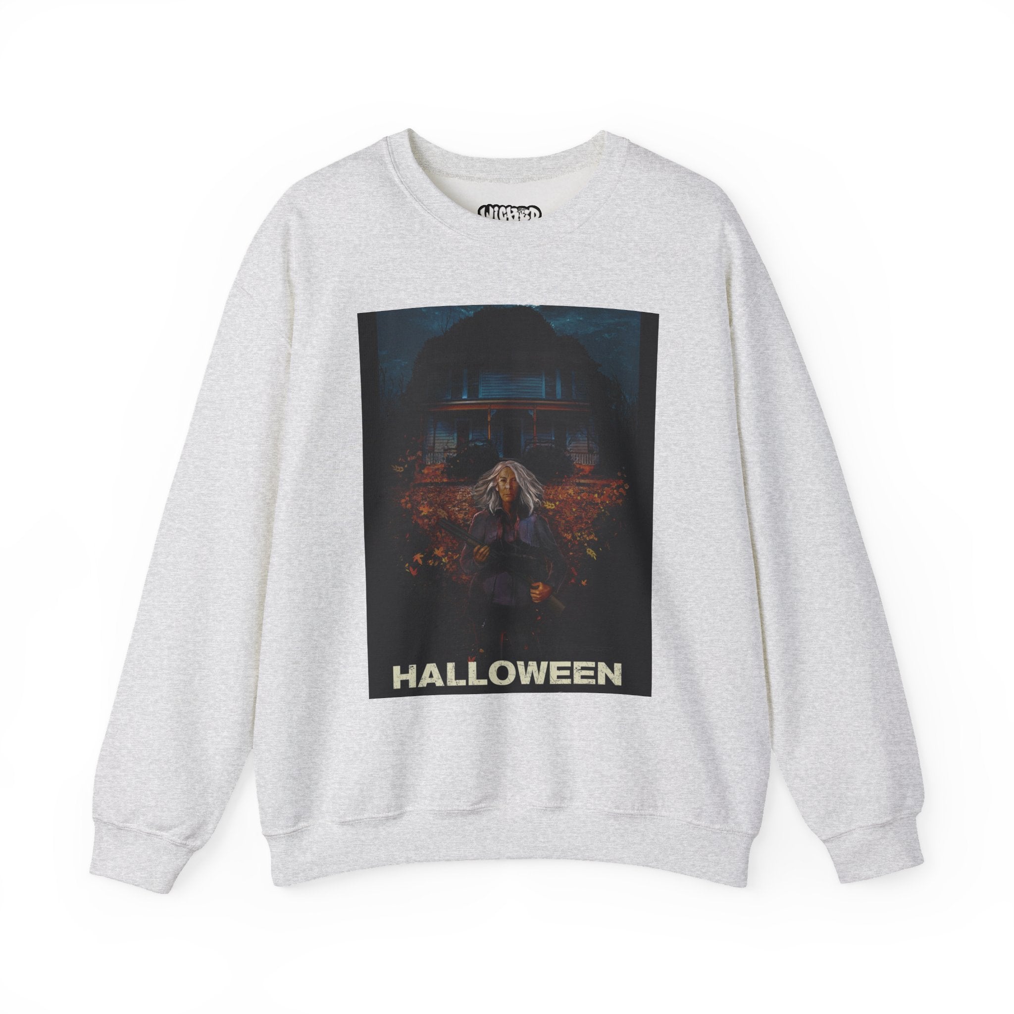 Halloween Crewneck Sweatshirt - Unisex Heavy Blend, Spooky Apparel, Cozy Halloween Outfit, October Festive Wear, Witchy Vibes