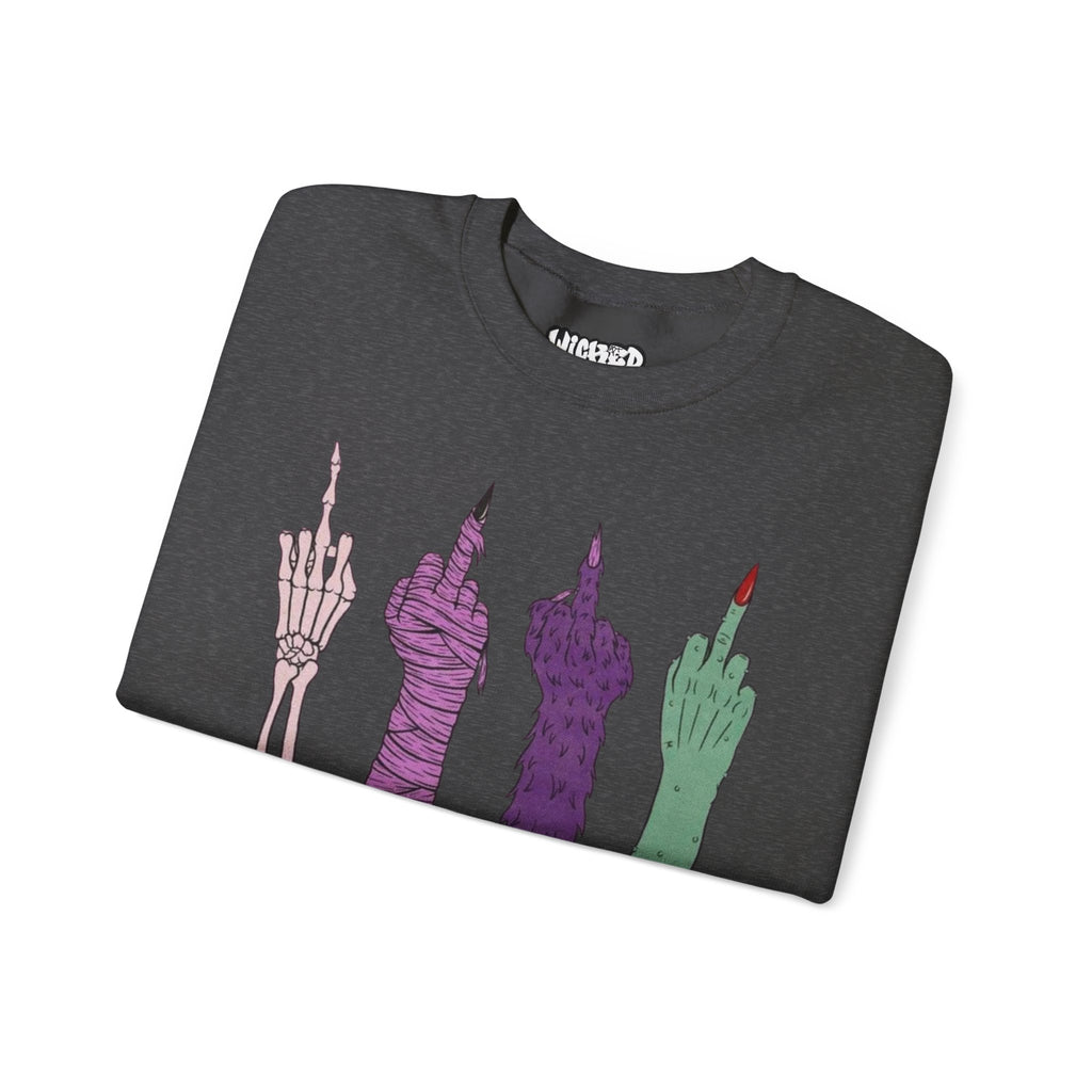 Artistic Skeleton Crewneck Sweatshirt, Unique Graphic Sweatshirt, Trendy Unisex Pullover, Statement Apparel, Casual Streetwear