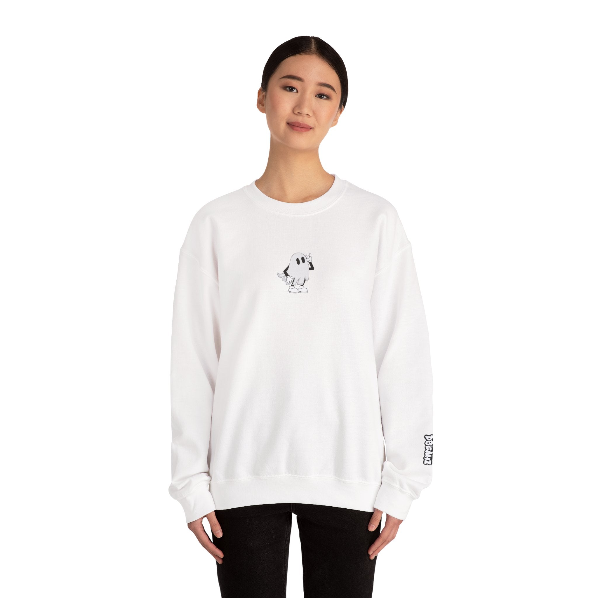 Wicked Cool Ghost Sweatshirt | Halloween Style, Cozy Crewneck, Unisex Fashion, Perfect Gift for Spooky Season, Trendy Streetwear