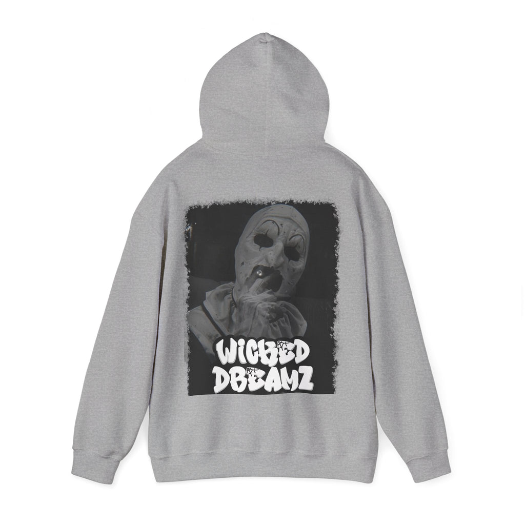 Art the clown Unisex Hoodie - Cozy Streetwear, Horror Fans Gift, Sweatshirt for Every Occasion, Unique Graphic Design, Halloween Apparel