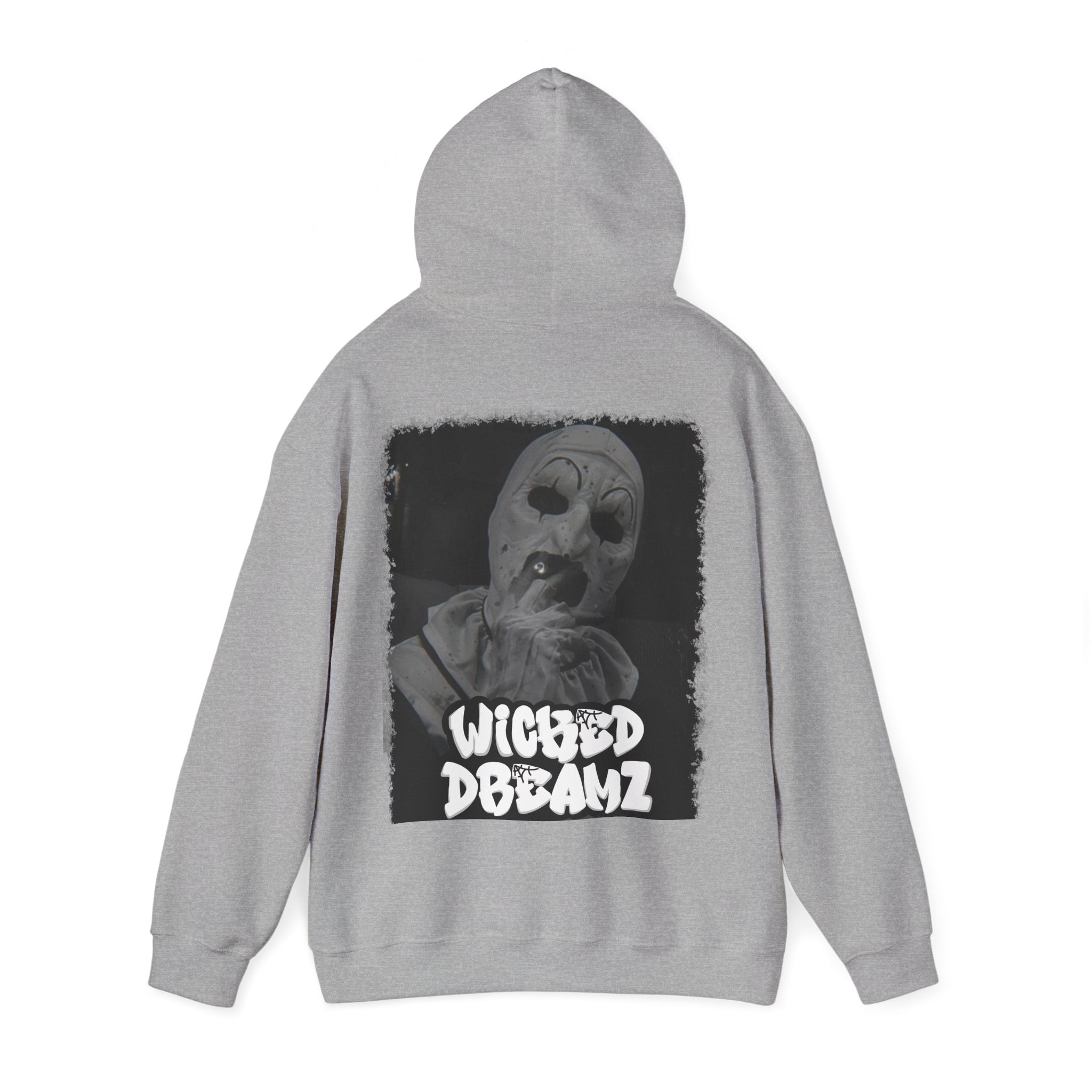 Art the clown Unisex Hoodie - Cozy Streetwear, Horror Fans Gift, Sweatshirt for Every Occasion, Unique Graphic Design, Halloween Apparel