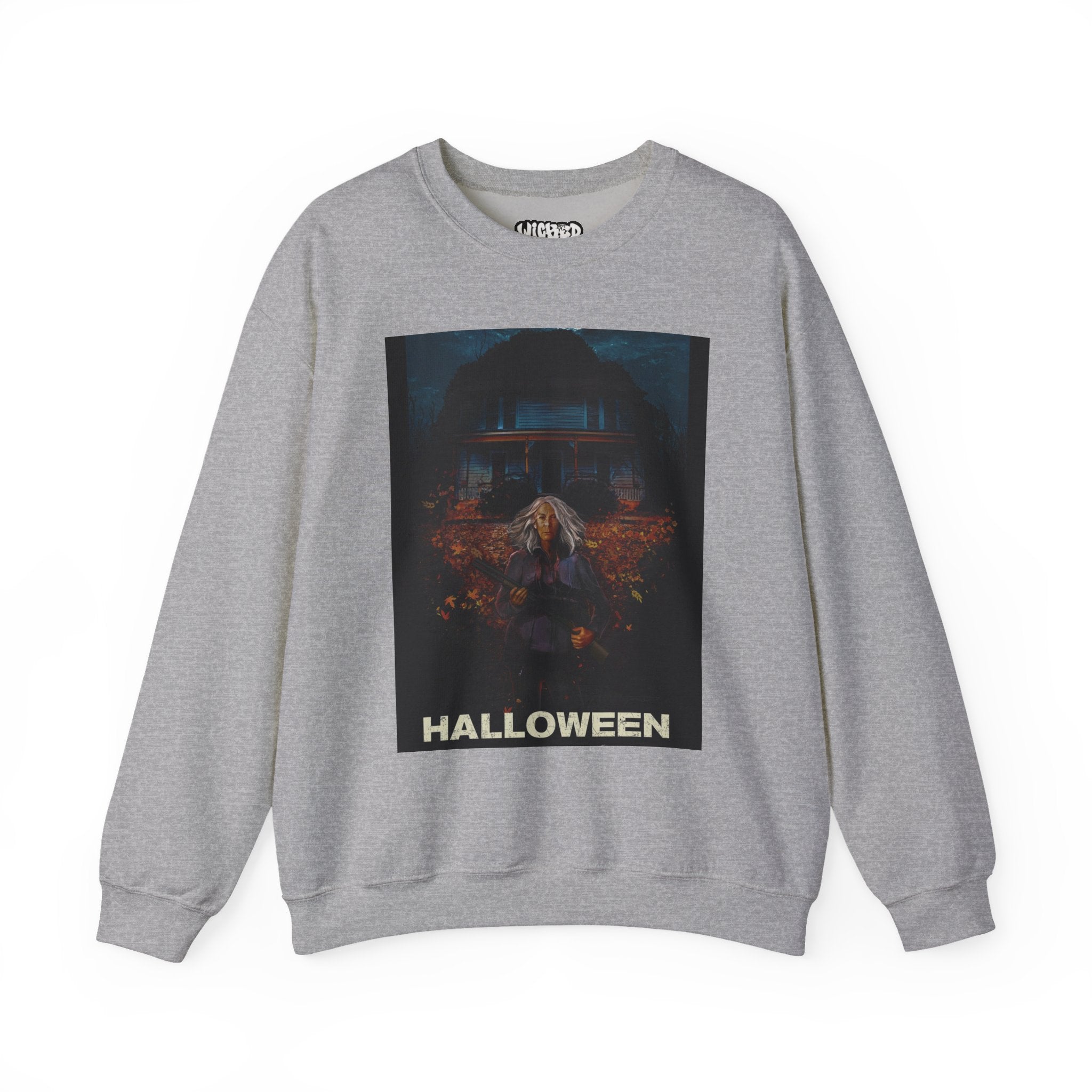 Halloween Crewneck Sweatshirt - Unisex Heavy Blend, Spooky Apparel, Cozy Halloween Outfit, October Festive Wear, Witchy Vibes
