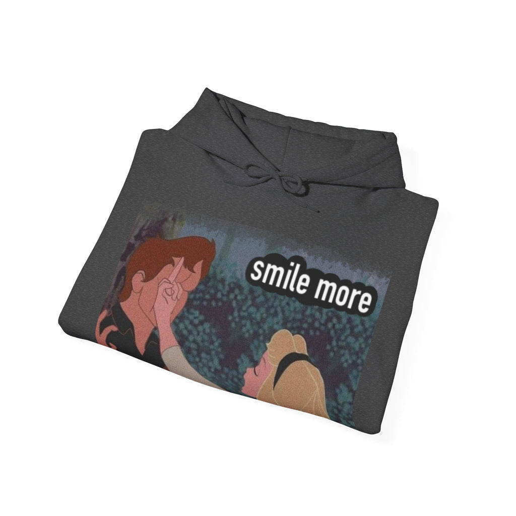 Smile more Unisex Inspirational Hoodie, Cozy Sweatshirt for Everyday Wear, Great for Gifts, Perfect for Birthdays, Self-Care and Motivation