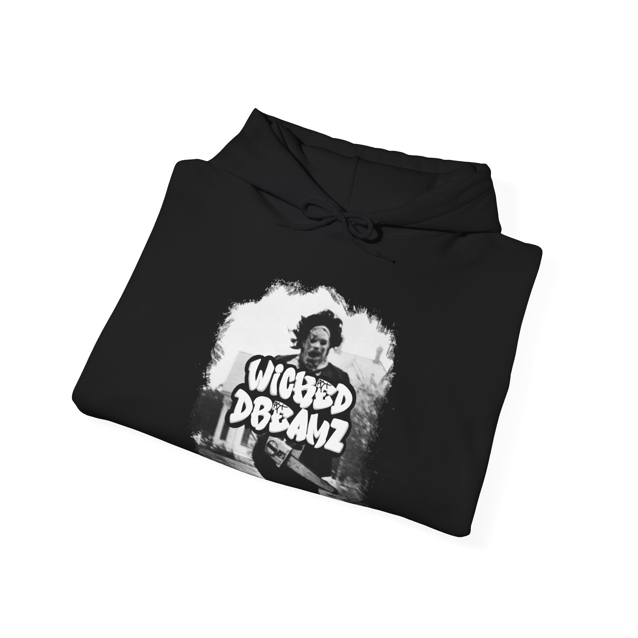 Wicked Dreamz Unisex Heavy Blend™ Hoodie - Cozy, Stylish Pullover for Horror Fans, Perfect for Halloween, Casual Wear, Gifts
