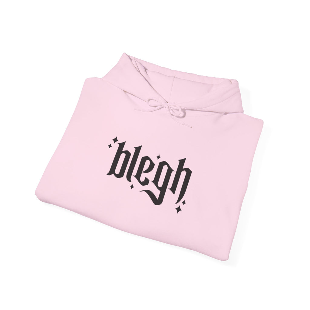 Blegh Unisex Hooded Sweatshirt | Casual Streetwear, Graphic Hoodie, Gift for Friends, Cozy Wear, Trendy Fashion