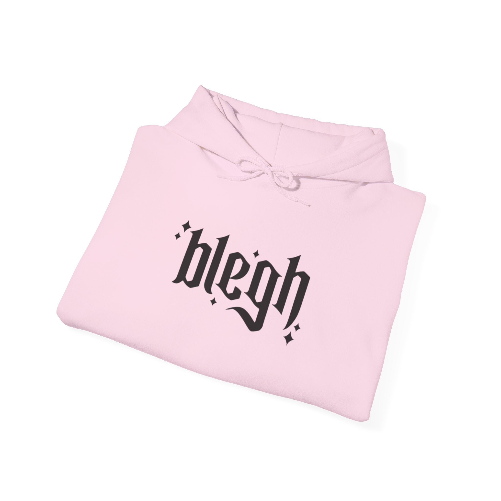 Blegh Unisex Hooded Sweatshirt | Casual Streetwear, Graphic Hoodie, Gift for Friends, Cozy Wear, Trendy Fashion