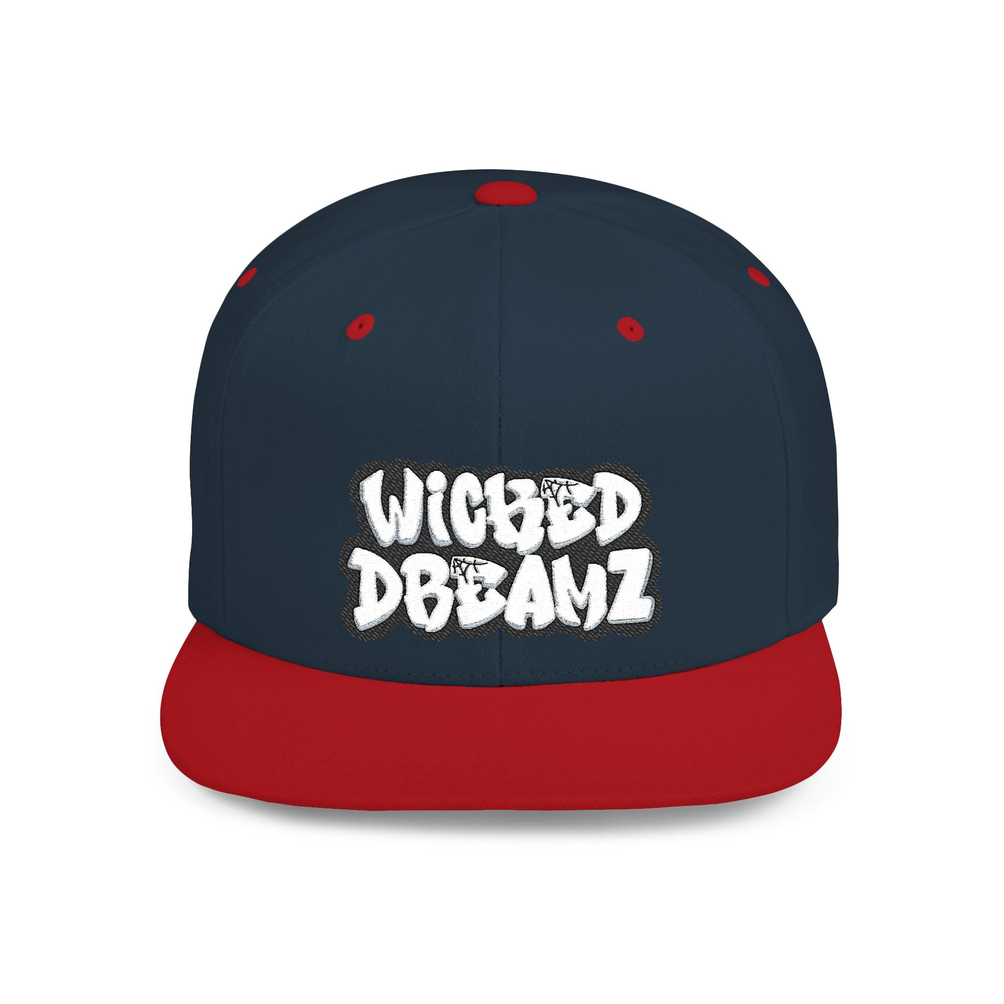 Wicked Dreamz Snapback Hat, Trendy Flat Bill Cap for Street Style, Unisex Urban Fashion, Perfect Gift for Hip-Hop Lovers, Casual Wear