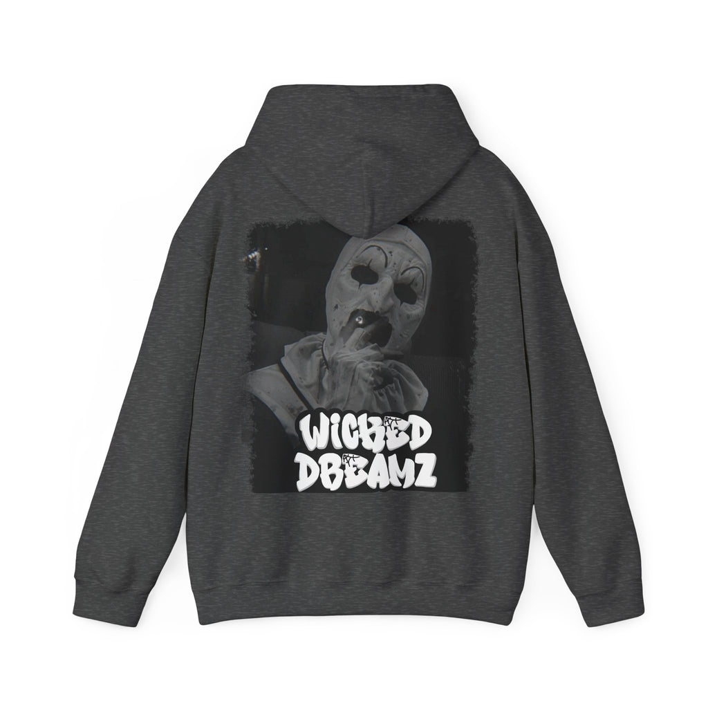 Art the clown Unisex Hoodie - Cozy Streetwear, Horror Fans Gift, Sweatshirt for Every Occasion, Unique Graphic Design, Halloween Apparel