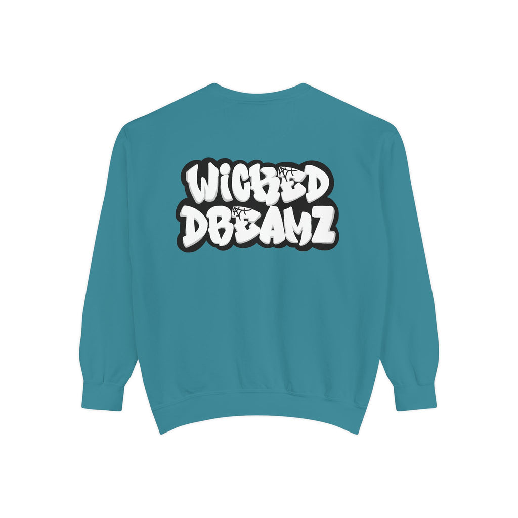 Spooky Season Sweatshirt - Unisex Garment-Dyed, Halloween Apparel, Cozy Fall Fashion, Wicked DBBAMZ Design, Perfect for October Celebrations