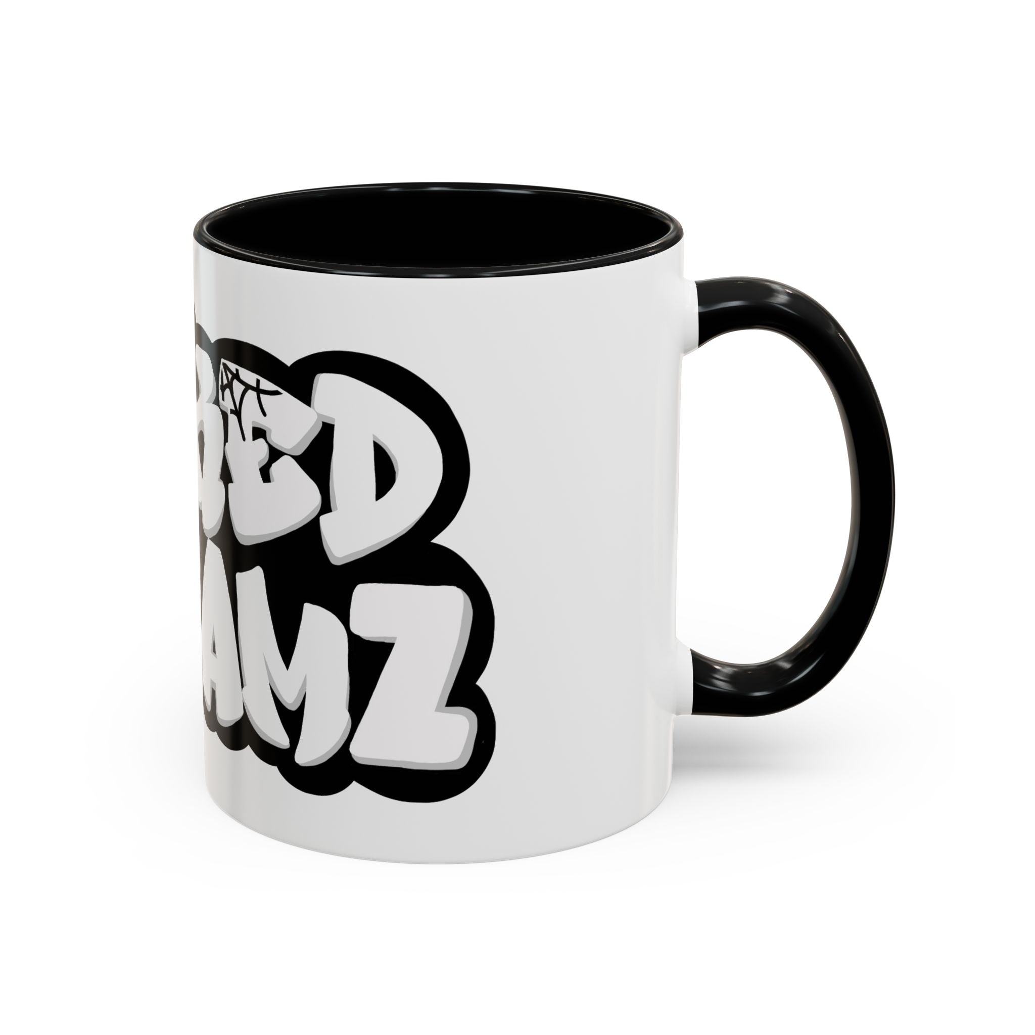 Wicked Dreams Accent Coffee Mug - Unique Gift, Home Decor, Morning Coffee Companion, Graffiti Style, Customizable