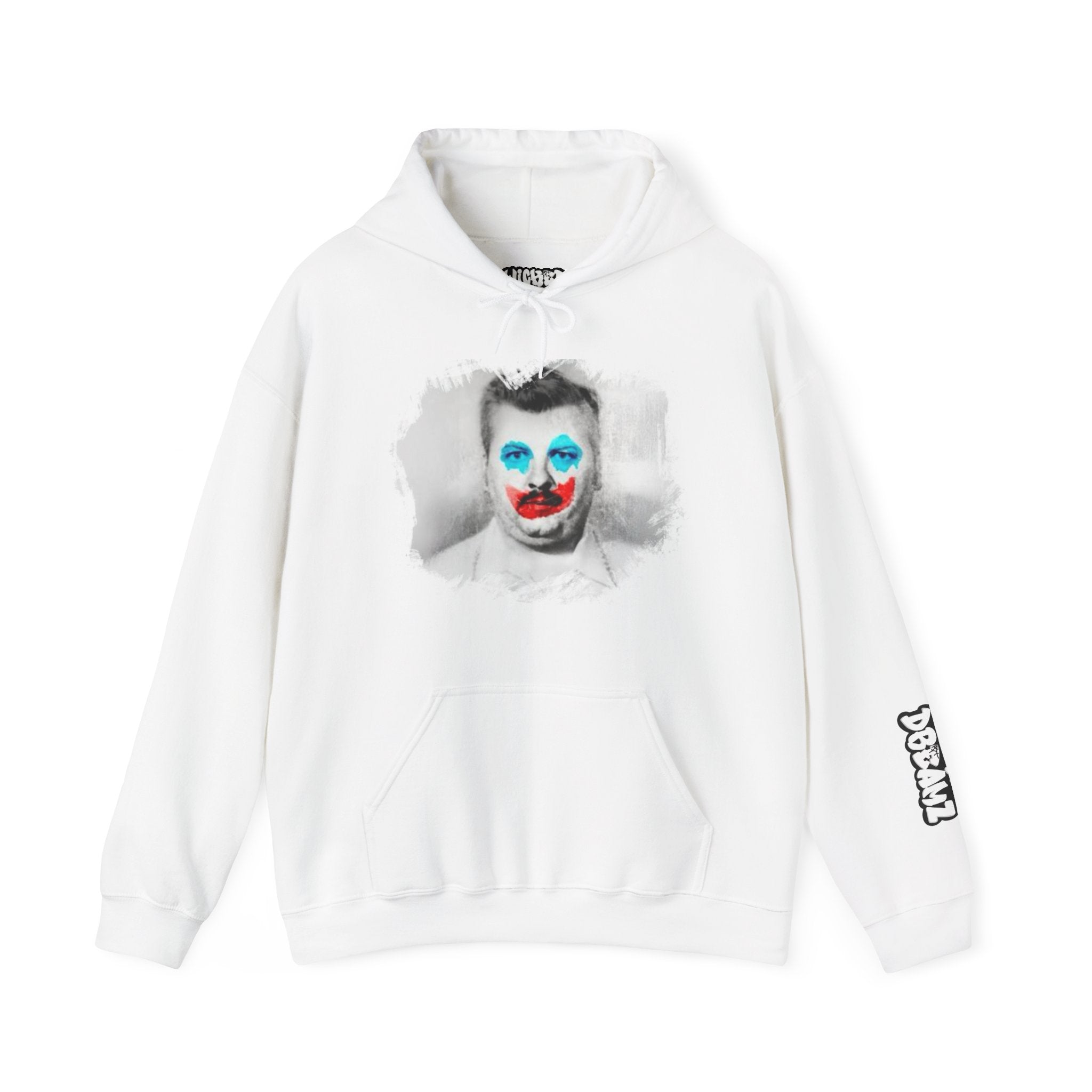 Gacy Hooded Sweatshirt, Unisex Hoodie, Funny Sweatshirt, Halloween Costume, Graphic Hoodie, Gift for Fans