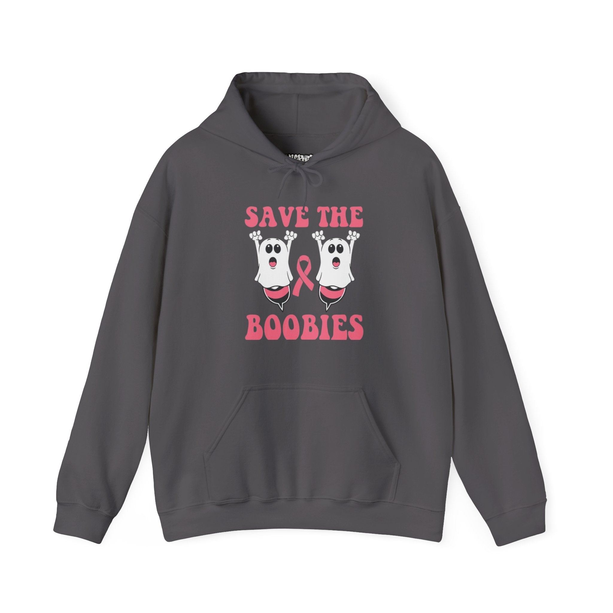 Save the Boobies Hooded Sweatshirt, Unisex Hoodie, Breast Cancer Awareness Sweatshirt, Funny Casual Wear, Gift for Her, Supportive Apparel