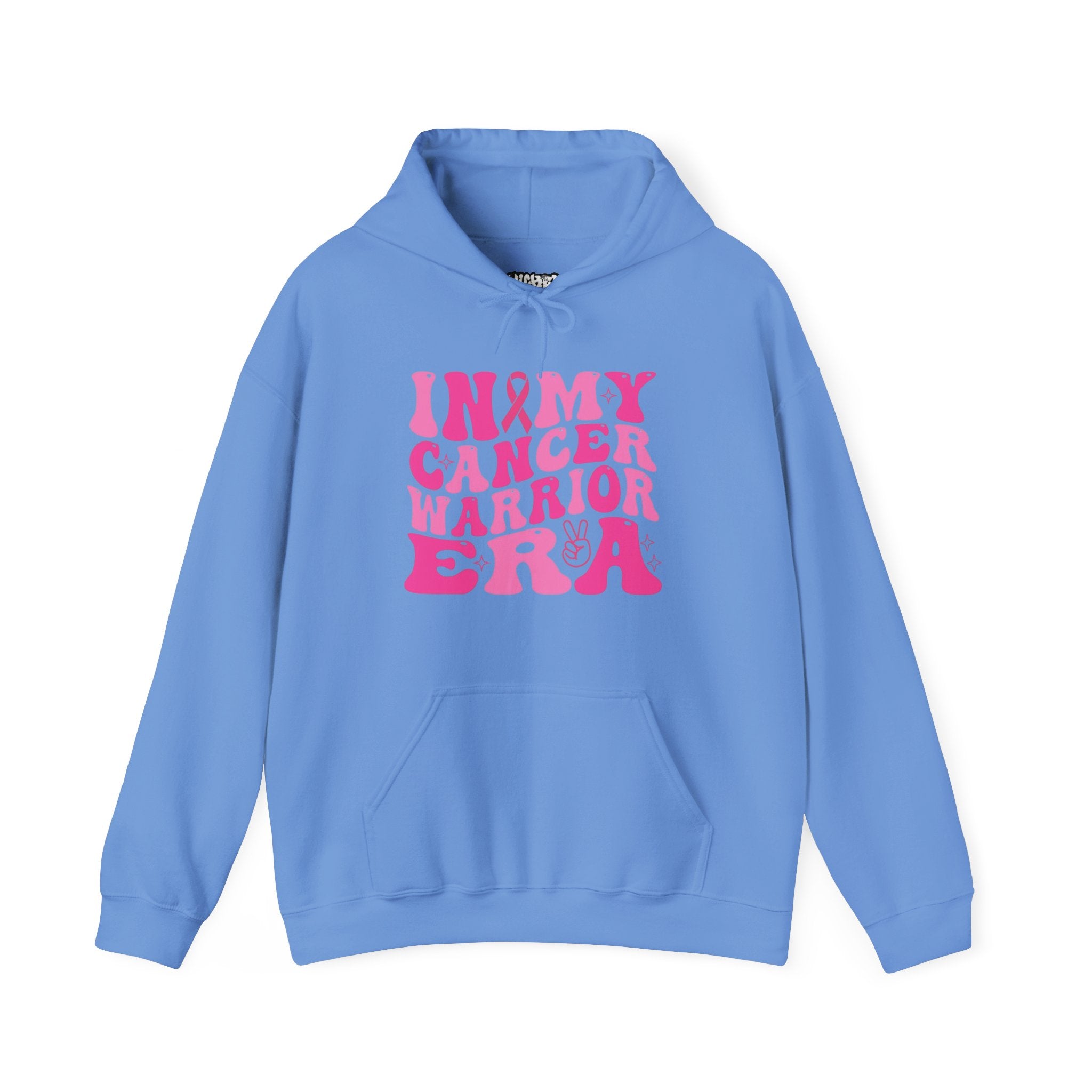 Pink Cancer Warrior Hoodie | Unisex Heavy Blend™ Hooded Sweatshirt for Support, Awareness, Gifts, October Events, Comfortable Wear