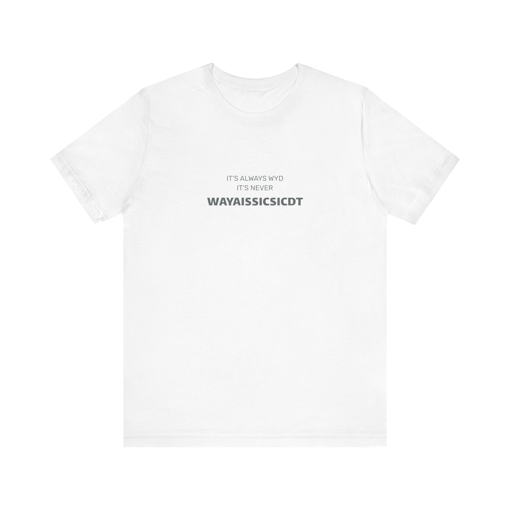 Where are you Unisex Jersey Tee - Perfect Gift for Friends, Casual Wear, Birthdays, Anniversaries, Humor Merch, Everyday Comfort
