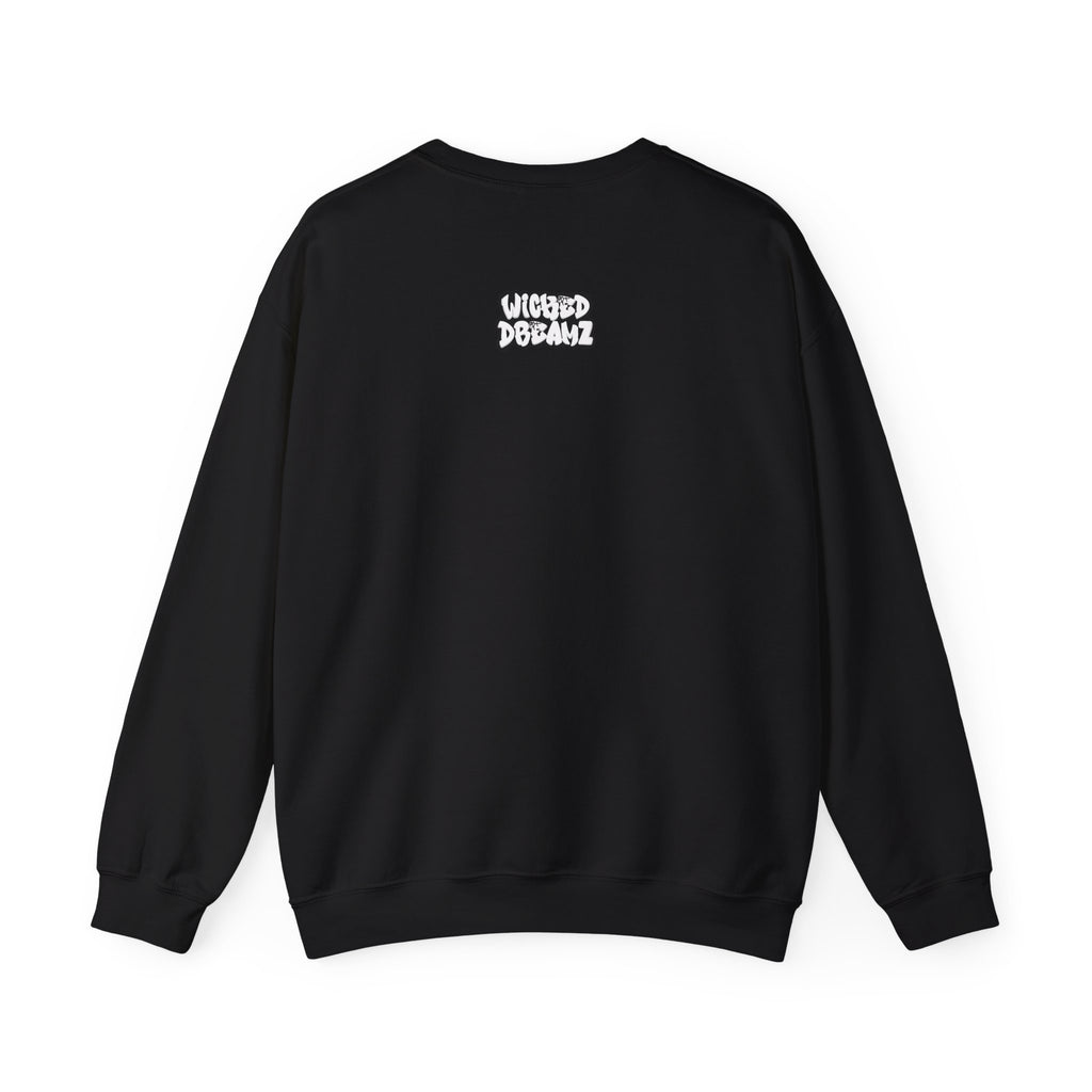 Wicked Dreams Crewneck Sweatshirt | Cozy Cat Lover Apparel, Cute Gift for Pet Owners, Casual Streetwear, Relaxed Vibe, Summer Fun