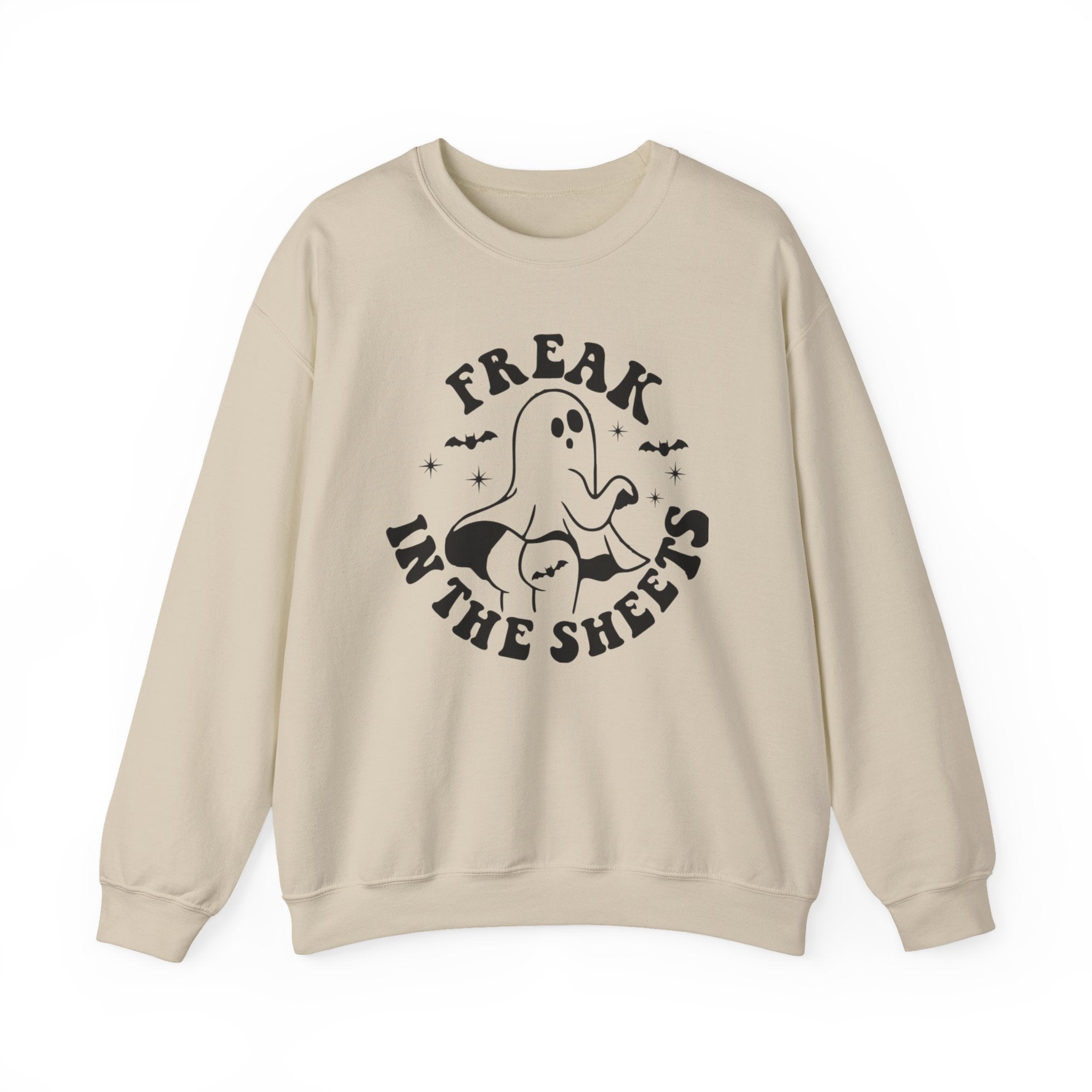 Ghostly Humor Crewneck Sweatshirt: Perfect for Halloween, Cozy Nights, Casual Wear, Ghost Lover Gift, Spooky Season Apparel