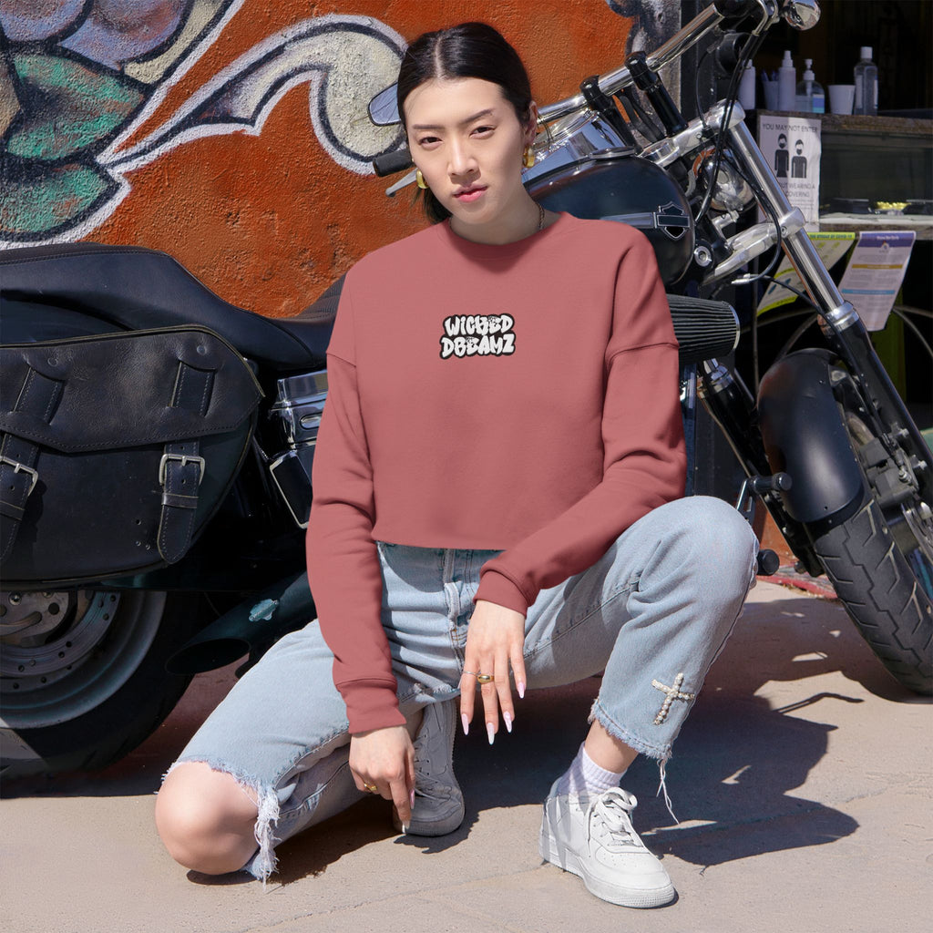 Wicked Dreamz Cropped Sweatshirt - Chill Vibes, Casual Style, Gift for Friends, Trendy Fashion