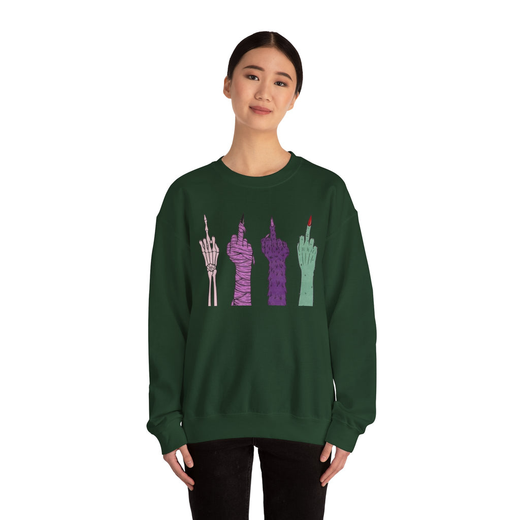 Artistic Skeleton Crewneck Sweatshirt, Unique Graphic Sweatshirt, Trendy Unisex Pullover, Statement Apparel, Casual Streetwear