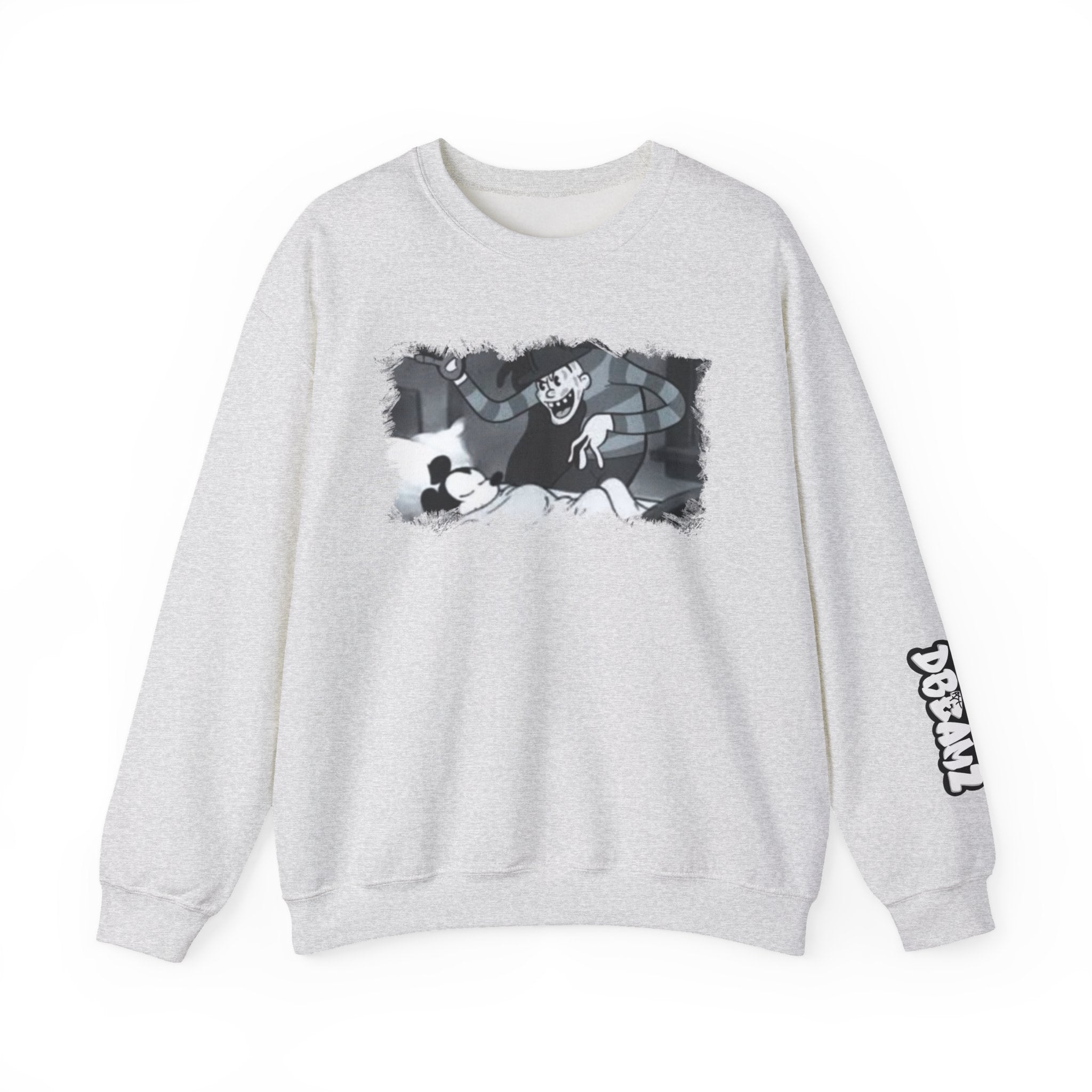 Vintage Cartoon-Inspired Unisex Crewneck Sweatshirt, Cozy Gift for Friends, Relaxed Style, Perfect for Casual Outings, Cartoon Lover Apparel
