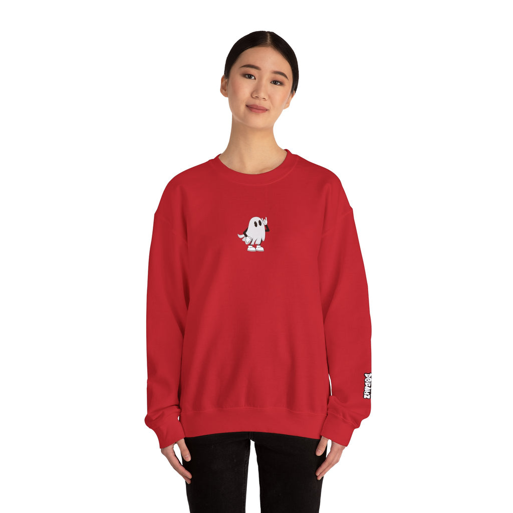 Wicked Cool Ghost Sweatshirt | Halloween Style, Cozy Crewneck, Unisex Fashion, Perfect Gift for Spooky Season, Trendy Streetwear