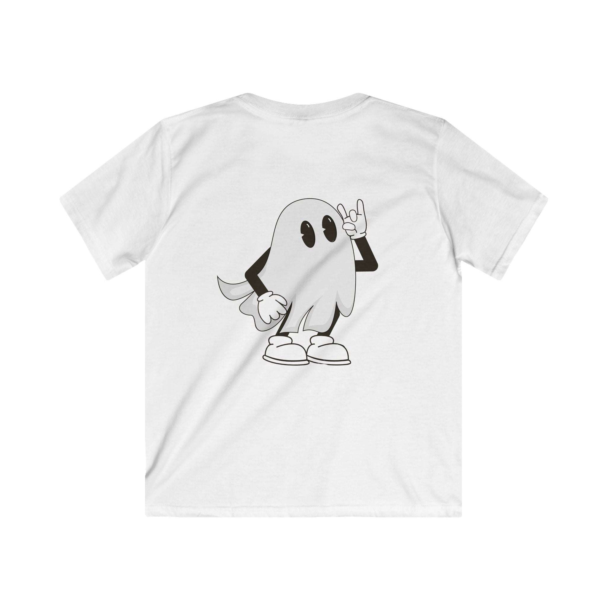 Kids Ghost Graphic Tee - Wicked Vibes for Halloween, Cute and Fun T-Shirt for Boys & Girls, Spooky Outfit, Trick or Treat Shirt, Gift Idea