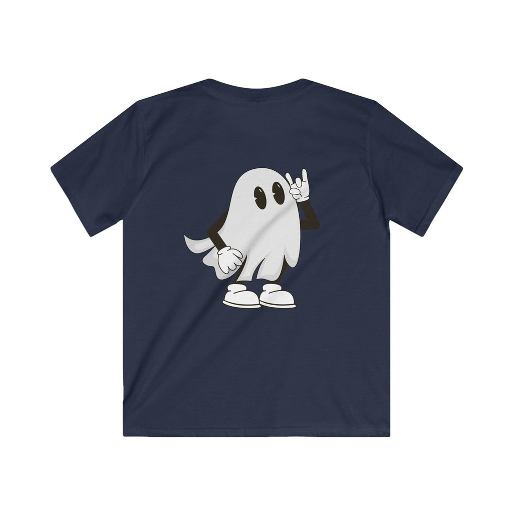 Kids Ghost Graphic Tee - Wicked Vibes for Halloween, Cute and Fun T-Shirt for Boys & Girls, Spooky Outfit, Trick or Treat Shirt, Gift Idea