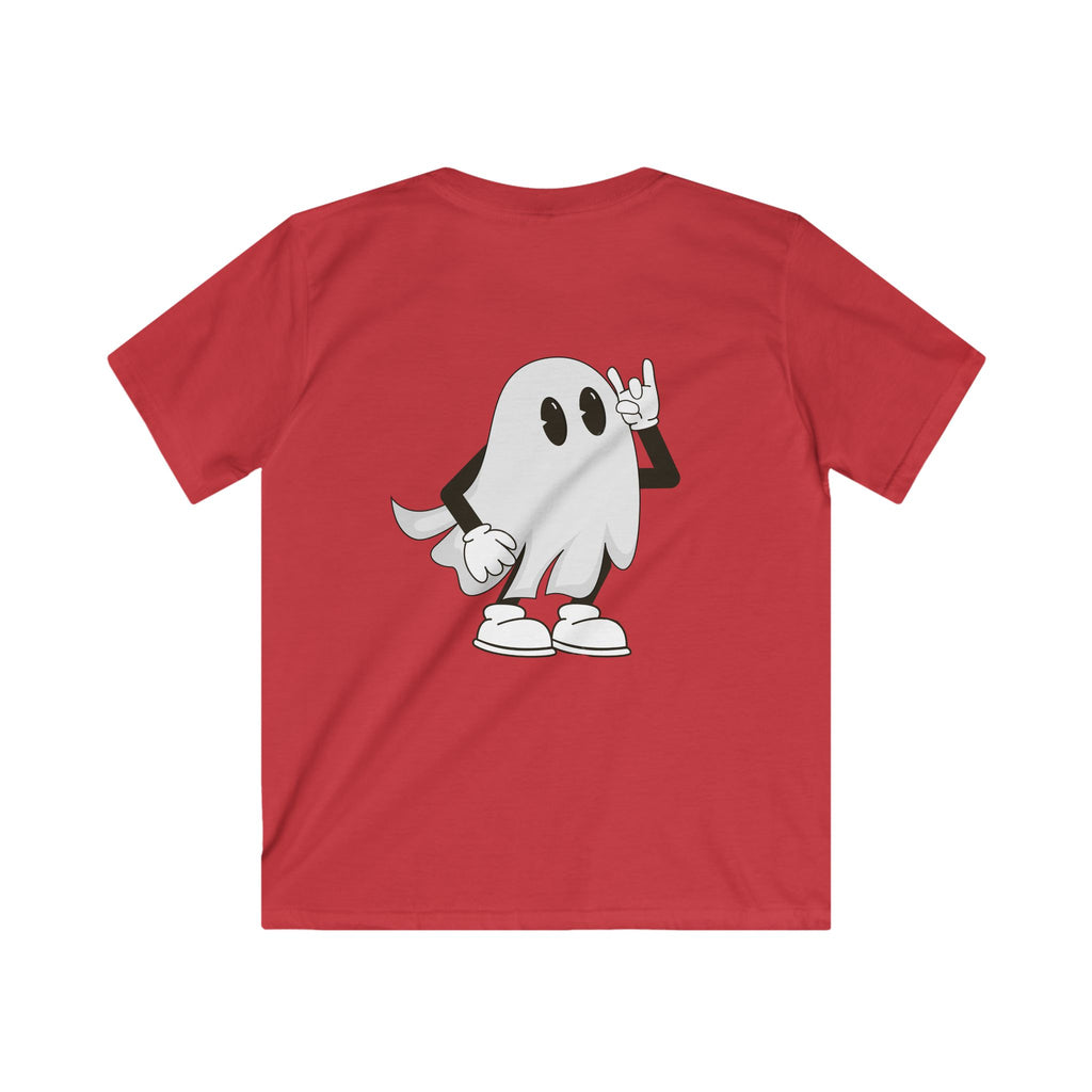 Kids Ghost Graphic Tee - Wicked Vibes for Halloween, Cute and Fun T-Shirt for Boys & Girls, Spooky Outfit, Trick or Treat Shirt, Gift Idea