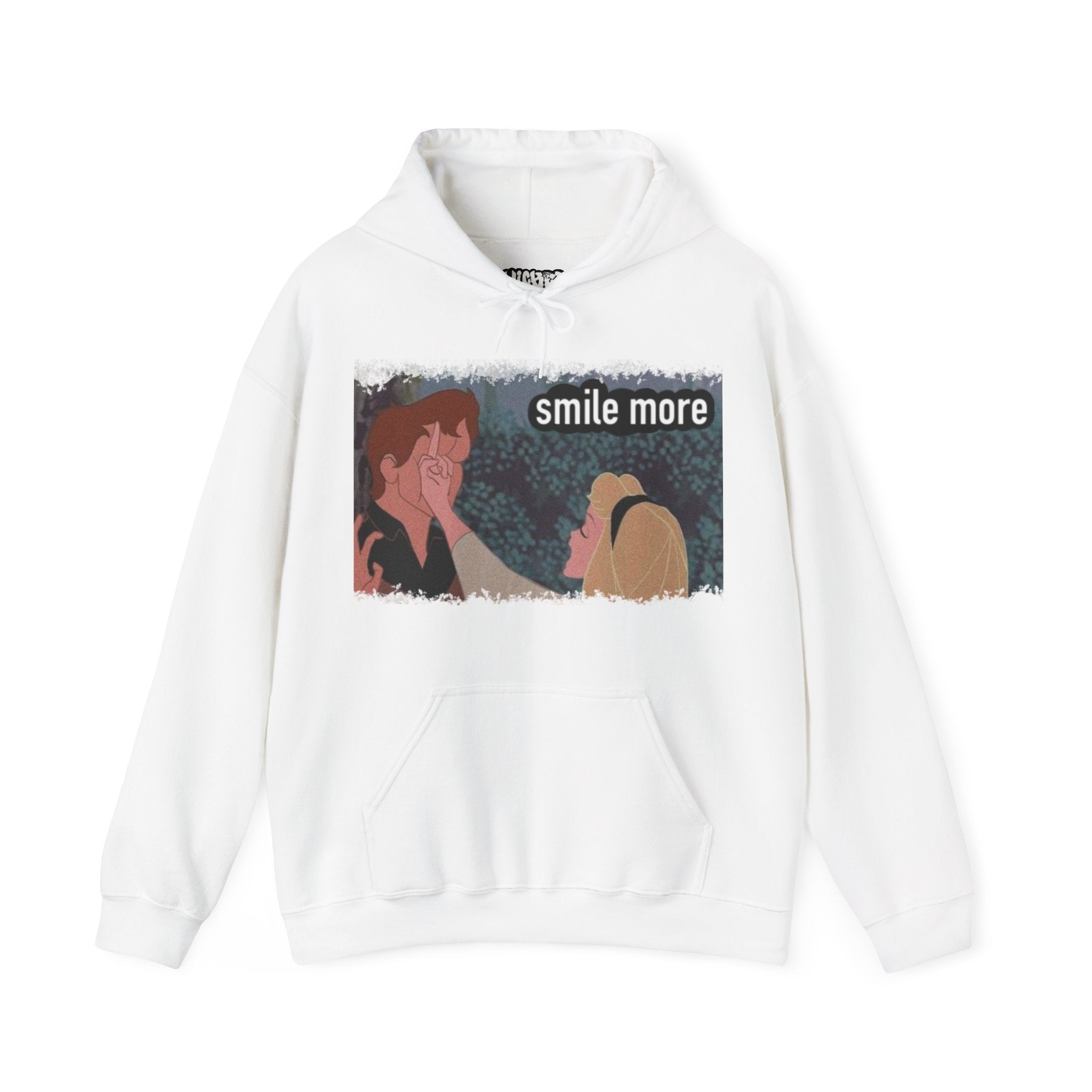 Smile more Unisex Inspirational Hoodie, Cozy Sweatshirt for Everyday Wear, Great for Gifts, Perfect for Birthdays, Self-Care and Motivation