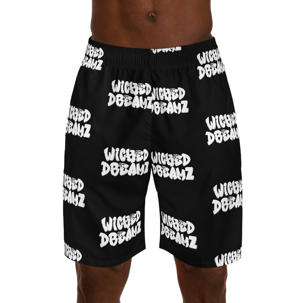 Wicked Dreamz Men's Jogger Shorts, Casual Athletic Wear, Summer Sports Shorts, Graphic Print Lounge Shorts, Trendy Beachwear, Gift for Him