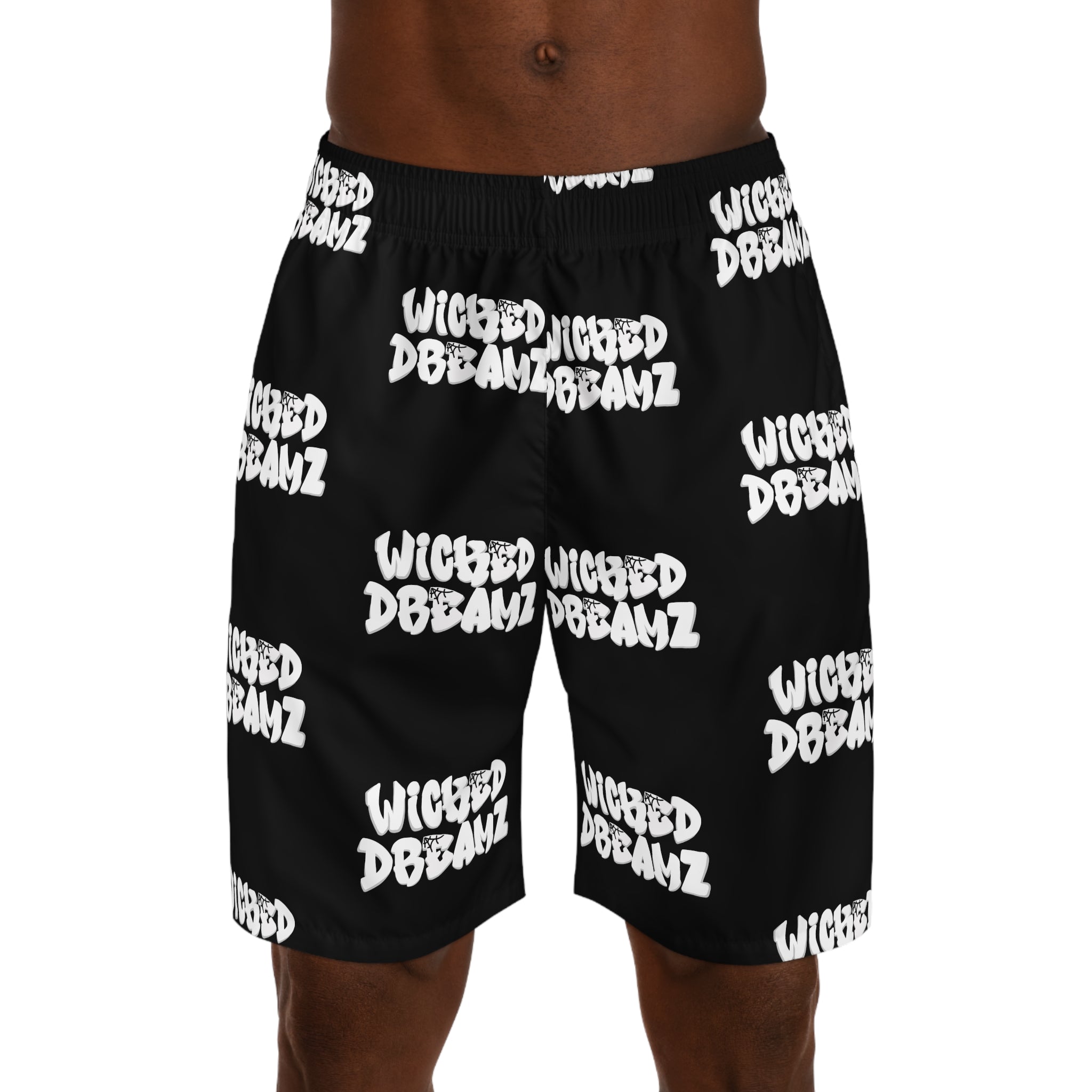 Wicked Dreamz Men's Jogger Shorts, Casual Athletic Wear, Summer Sports Shorts, Graphic Print Lounge Shorts, Trendy Beachwear, Gift for Him