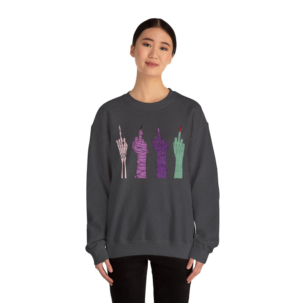 Artistic Skeleton Crewneck Sweatshirt, Unique Graphic Sweatshirt, Trendy Unisex Pullover, Statement Apparel, Casual Streetwear
