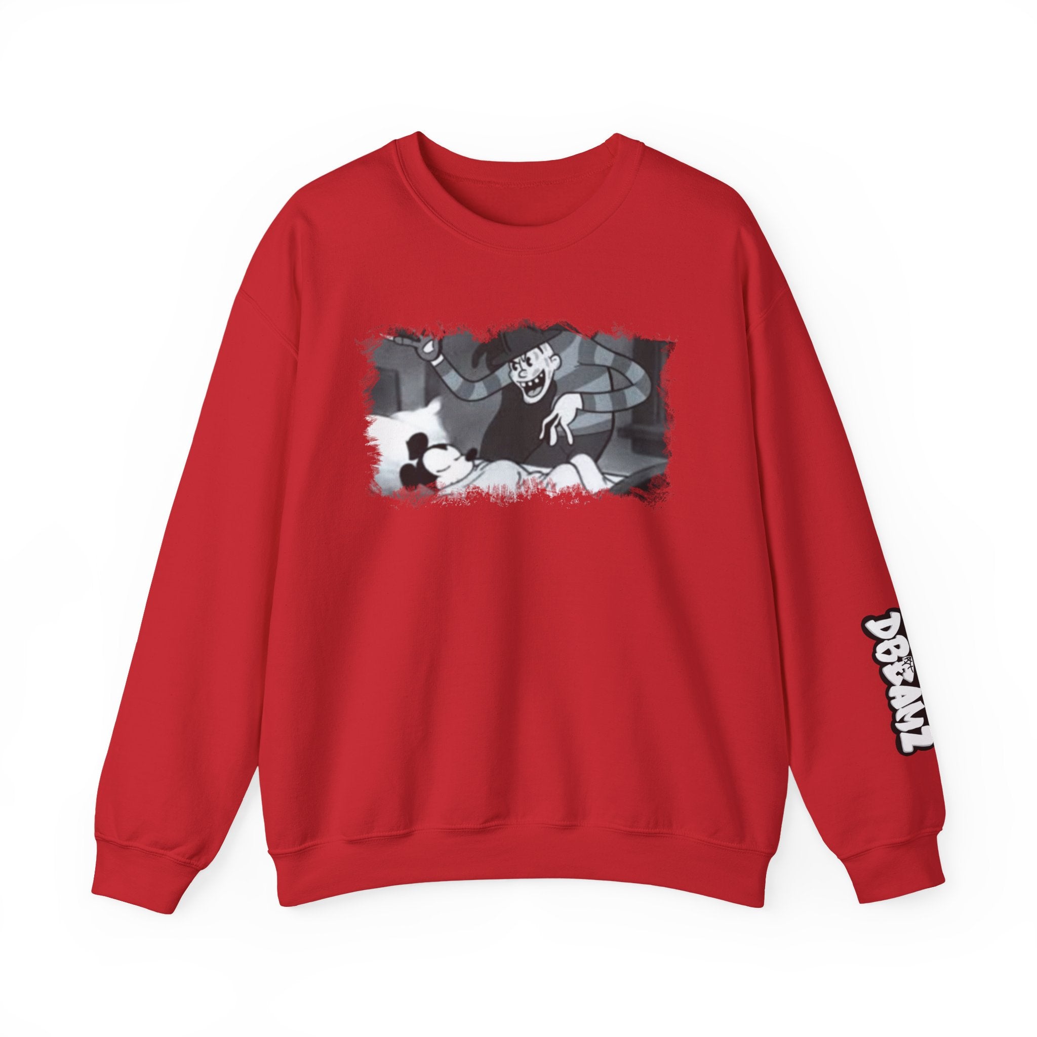 Vintage Cartoon-Inspired Unisex Crewneck Sweatshirt, Cozy Gift for Friends, Relaxed Style, Perfect for Casual Outings, Cartoon Lover Apparel
