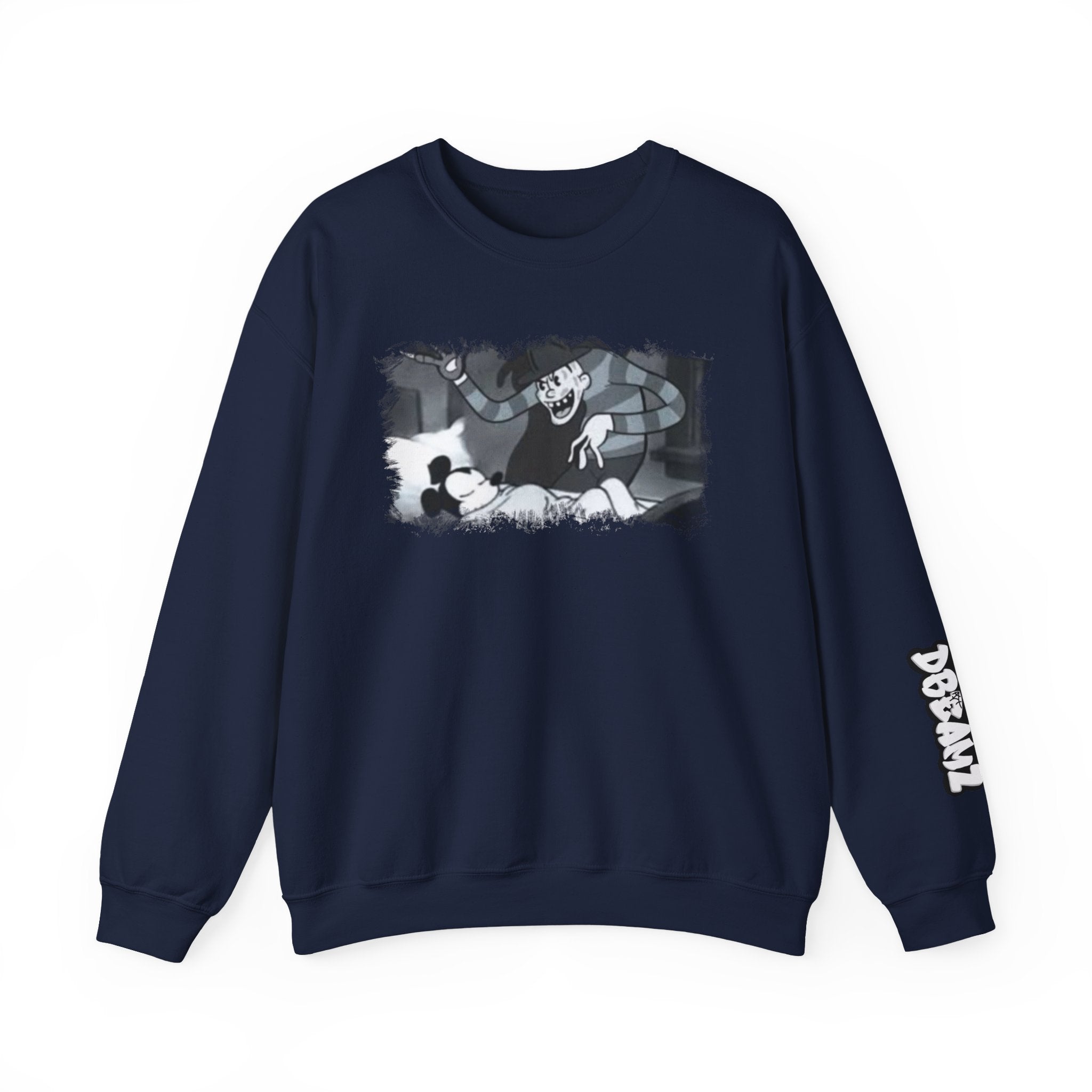 Vintage Cartoon-Inspired Unisex Crewneck Sweatshirt, Cozy Gift for Friends, Relaxed Style, Perfect for Casual Outings, Cartoon Lover Apparel