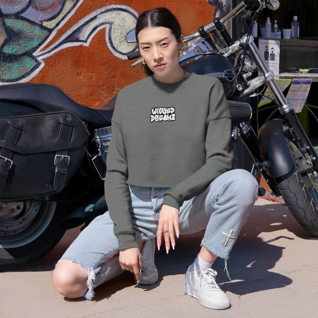 Wicked Dreamz Cropped Sweatshirt - Chill Vibes, Casual Style, Gift for Friends, Trendy Fashion
