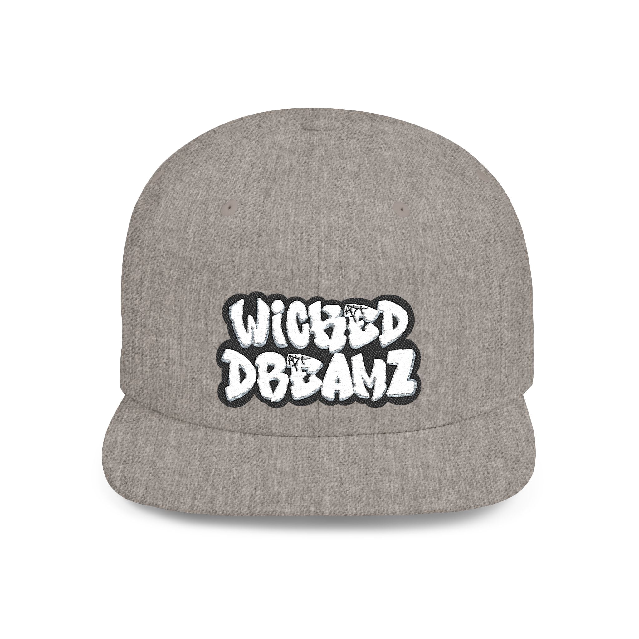 Wicked Dreamz Snapback Hat, Trendy Flat Bill Cap for Street Style, Unisex Urban Fashion, Perfect Gift for Hip-Hop Lovers, Casual Wear
