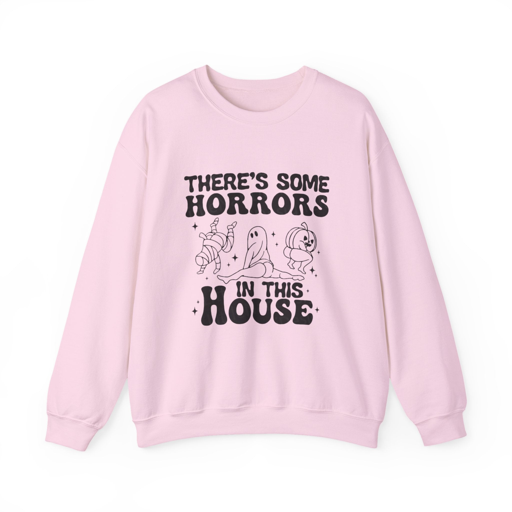 Horror-Themed Crewneck Sweatshirt, Cozy Unisex Pullovers for Halloween, Fall Fashion, Gift for Horror Fans, Halloween Costume