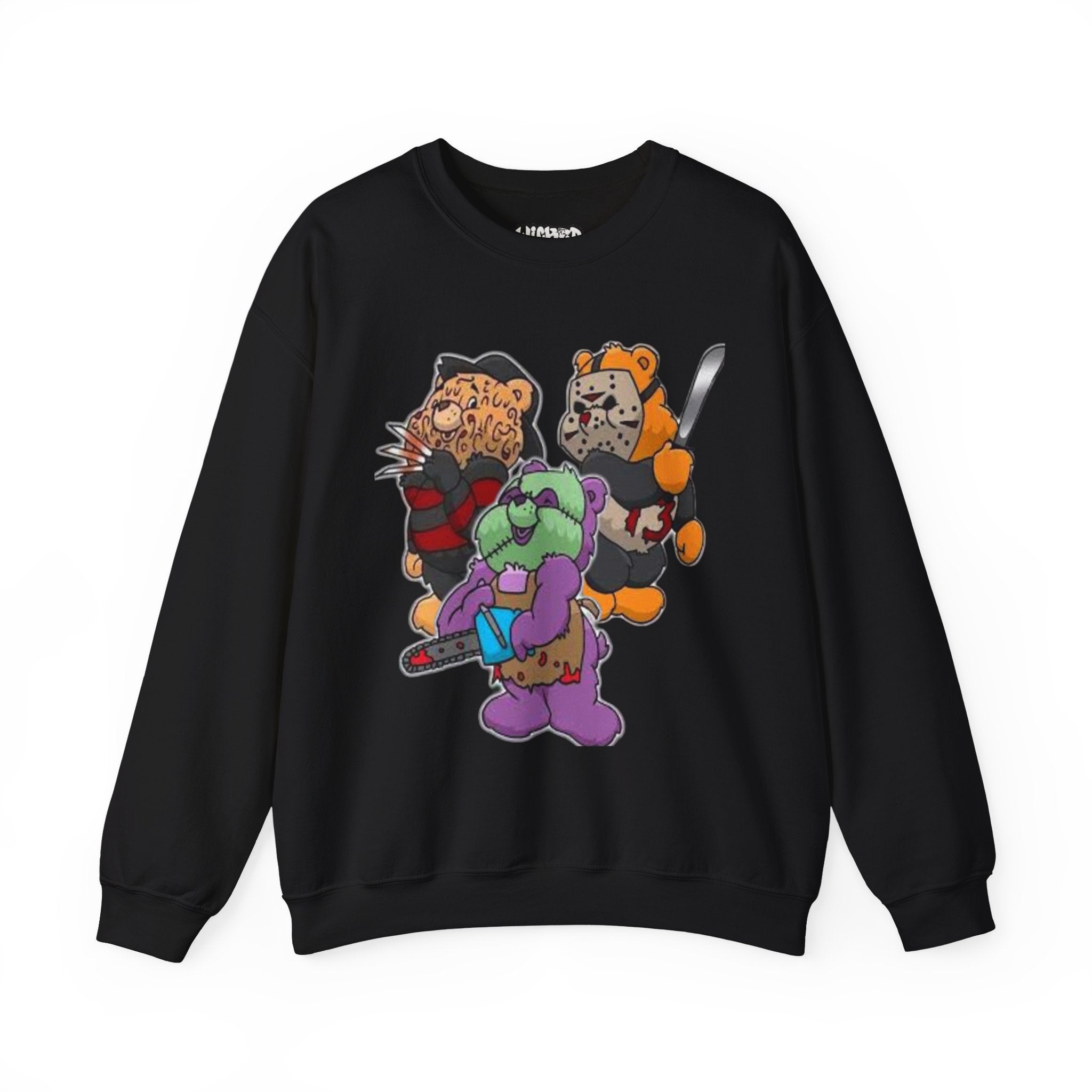 Scare bears Crewneck Sweatshirt, Fun Casualwear, Fall Fashion, Gift for Horror Fans, Cozy and Unique