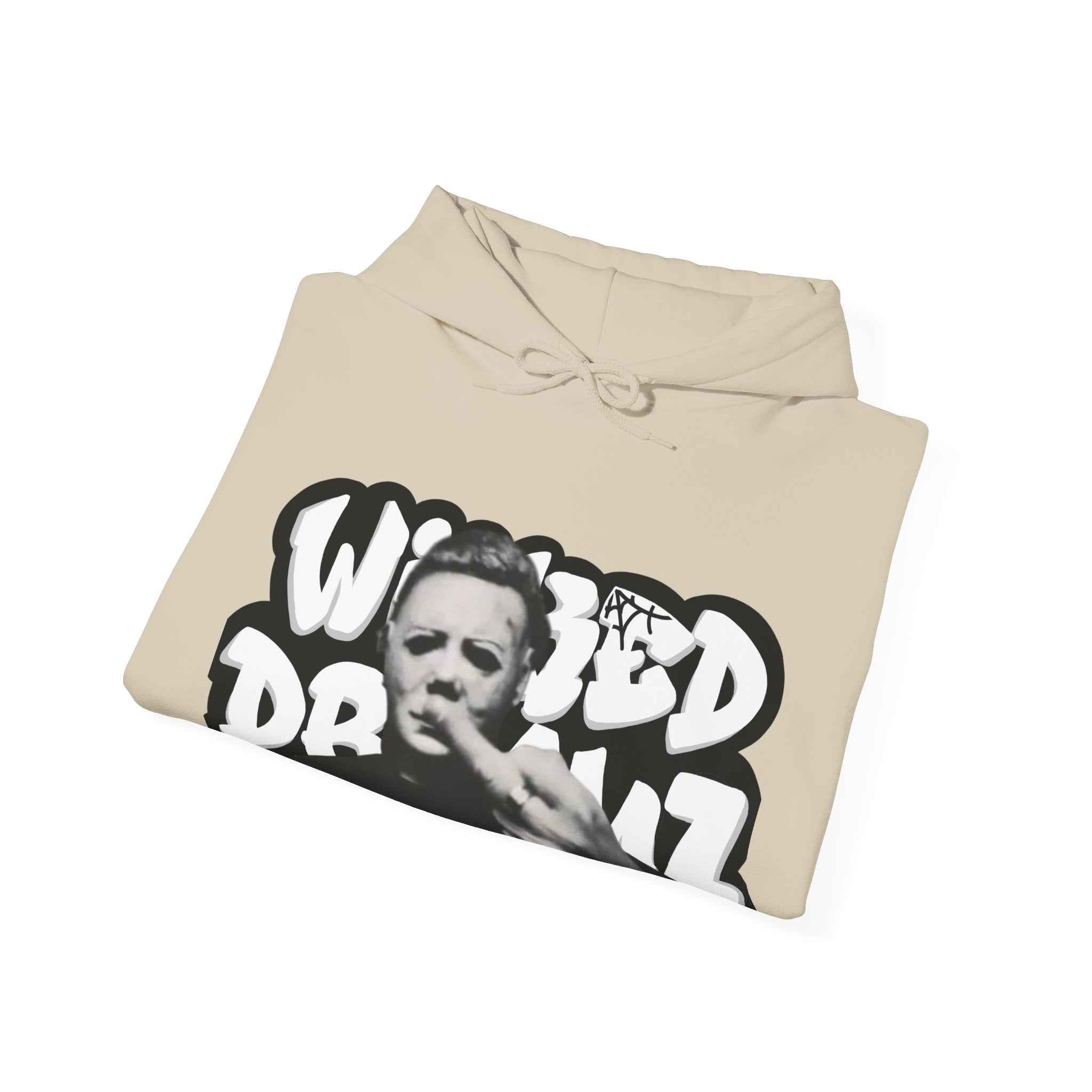 Wicked Dreamz Myers Hoodie, Unisex Heavy Blend Sweatshirt, Streetwear Sweatshirt, Cool Graphic Hoodie, Unique Gift for Music Lovers