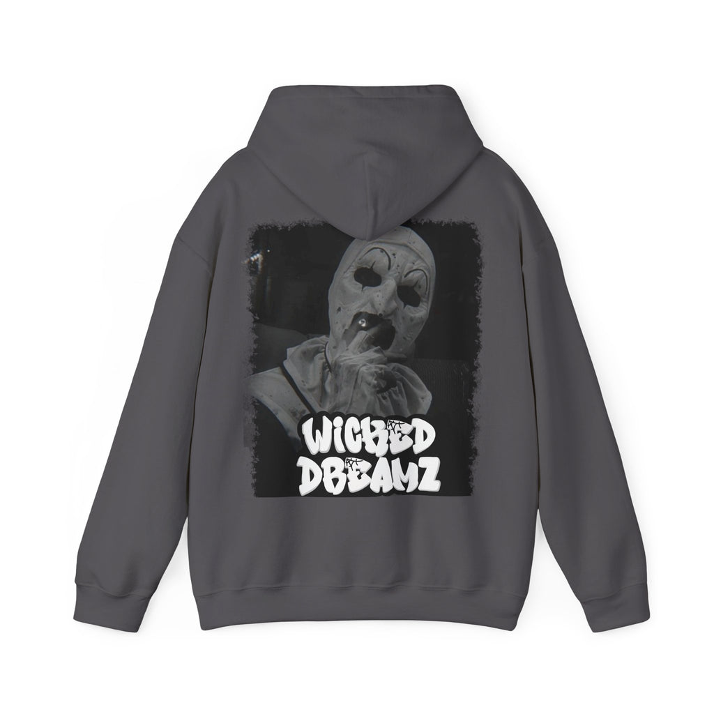 Art the clown Unisex Hoodie - Cozy Streetwear, Horror Fans Gift, Sweatshirt for Every Occasion, Unique Graphic Design, Halloween Apparel