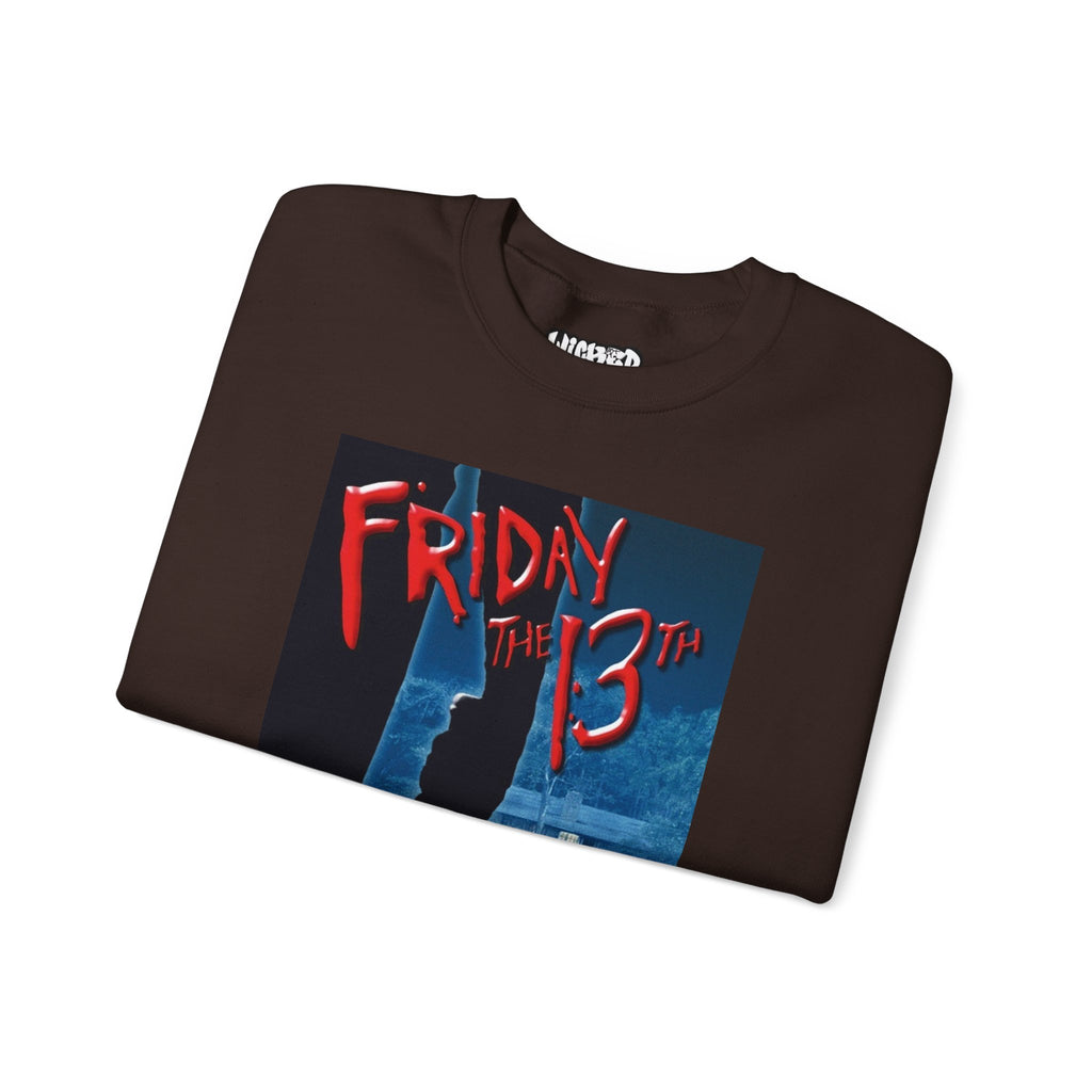 Friday the 13th Unisex Crewneck Sweatshirt, Halloween Apparel, Horror Movie Sweatshirt, Cozy Gift for Fans, Unisex Sweatshirt