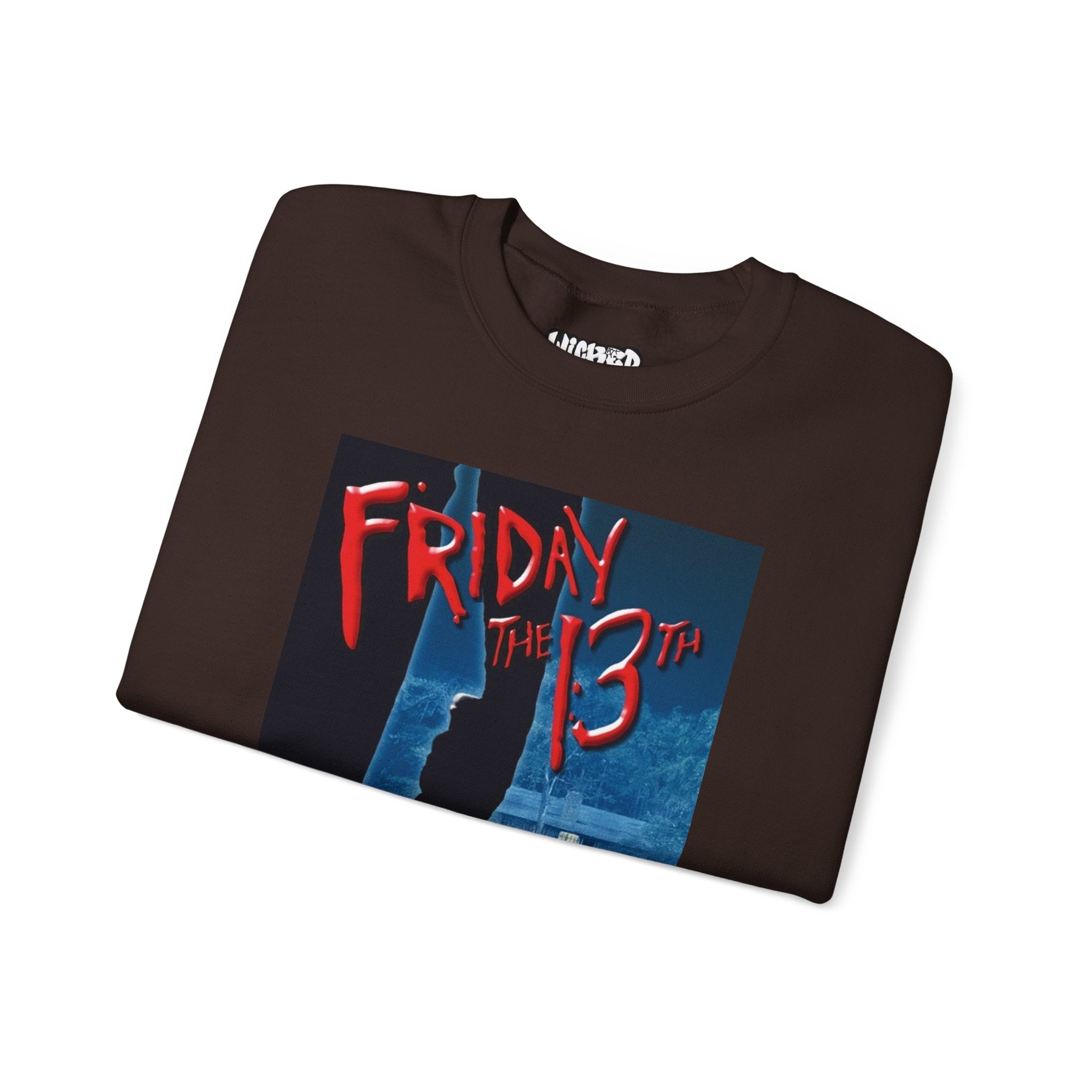Friday the 13th Unisex Crewneck Sweatshirt, Halloween Apparel, Horror Movie Sweatshirt, Cozy Gift for Fans, Unisex Sweatshirt