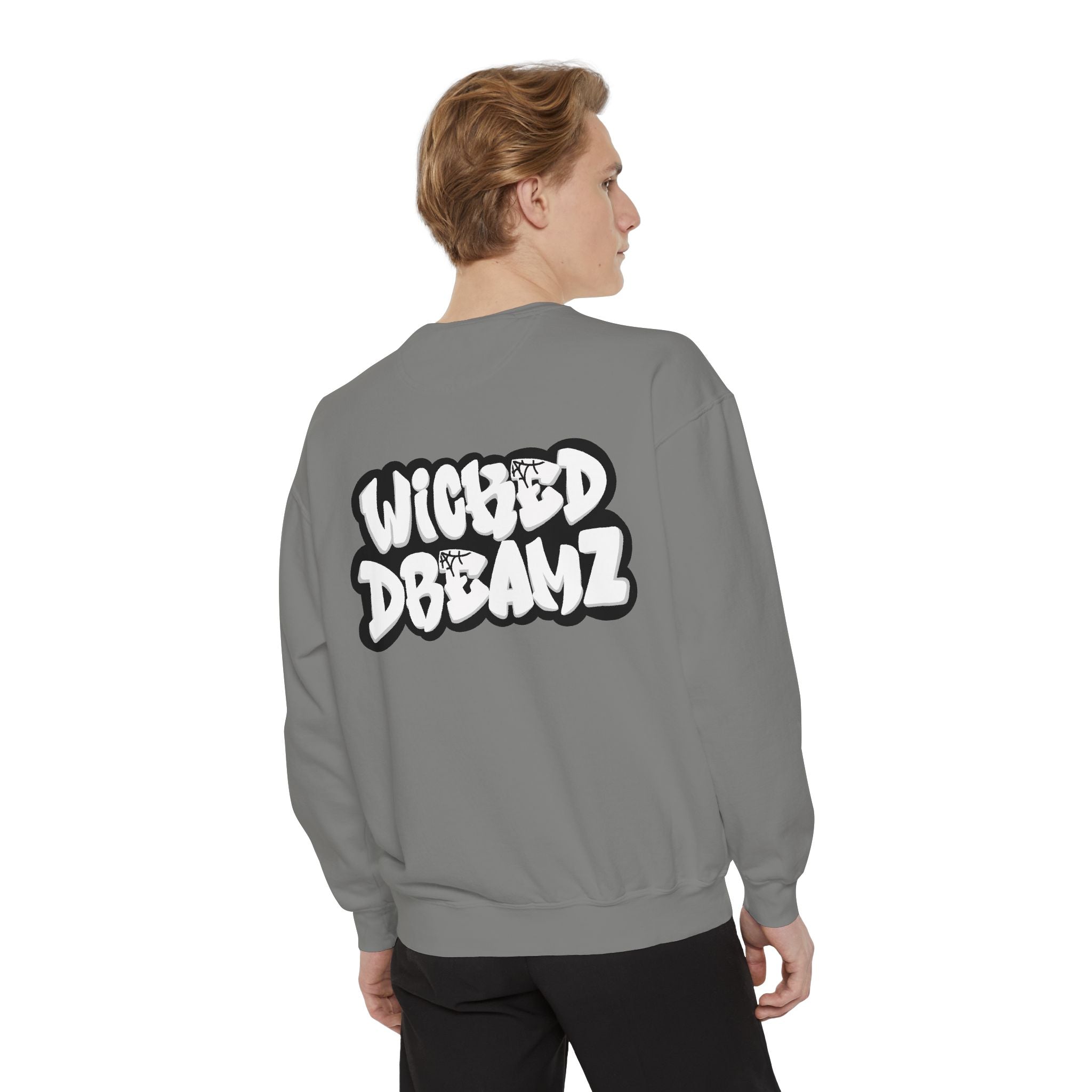 Spooky Season Sweatshirt - Unisex Garment-Dyed, Halloween Apparel, Cozy Fall Fashion, Wicked DBBAMZ Design, Perfect for October Celebrations