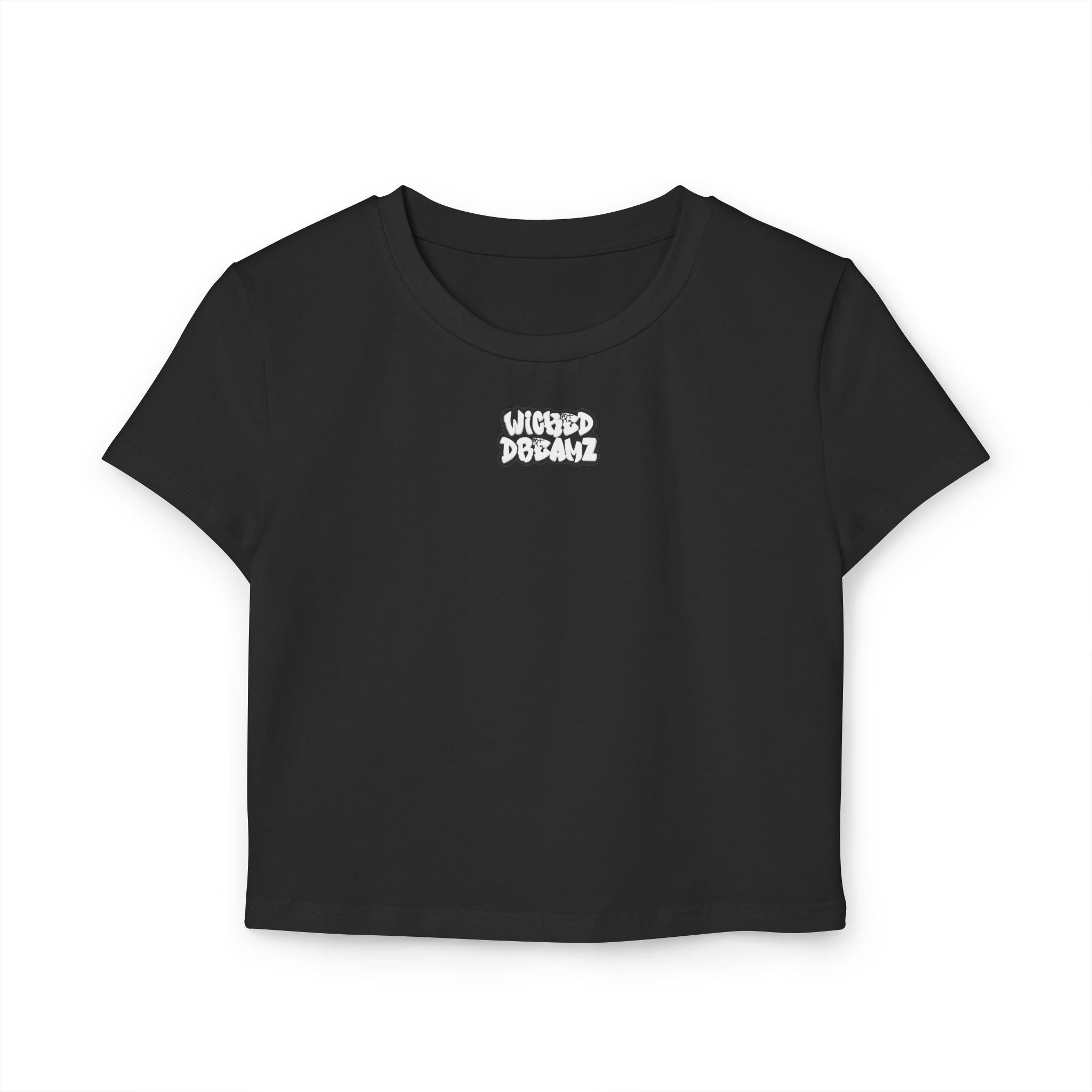 Wicked Dreams Women's Baby Tee, Cute Graphic Crop Top, Casual Summer Shirt, Gift for Her, Trendy Weekend Wear