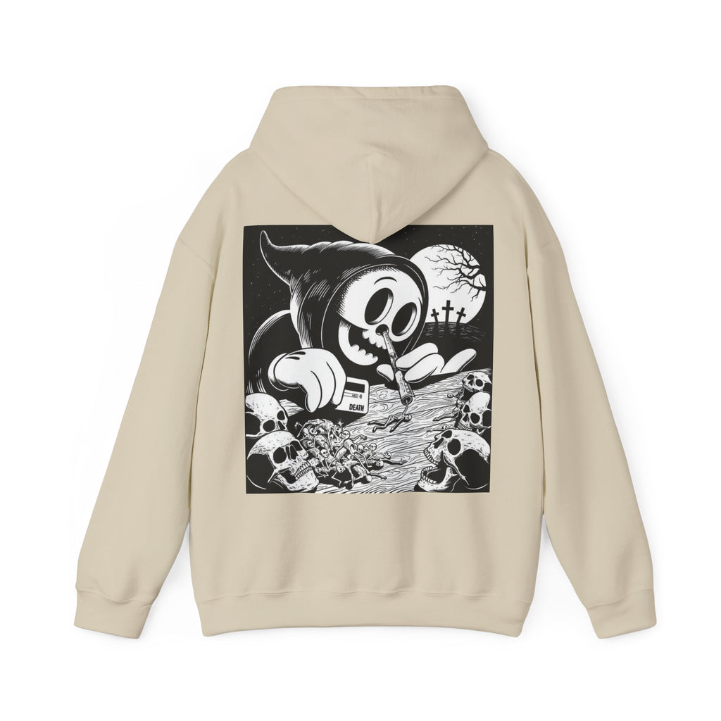 Gothic Graphic Hoodie, Unisex Heavy Blend Sweatshirt, Cool Streetwear, Casual Wear, Fall Fashion, Halloween Style