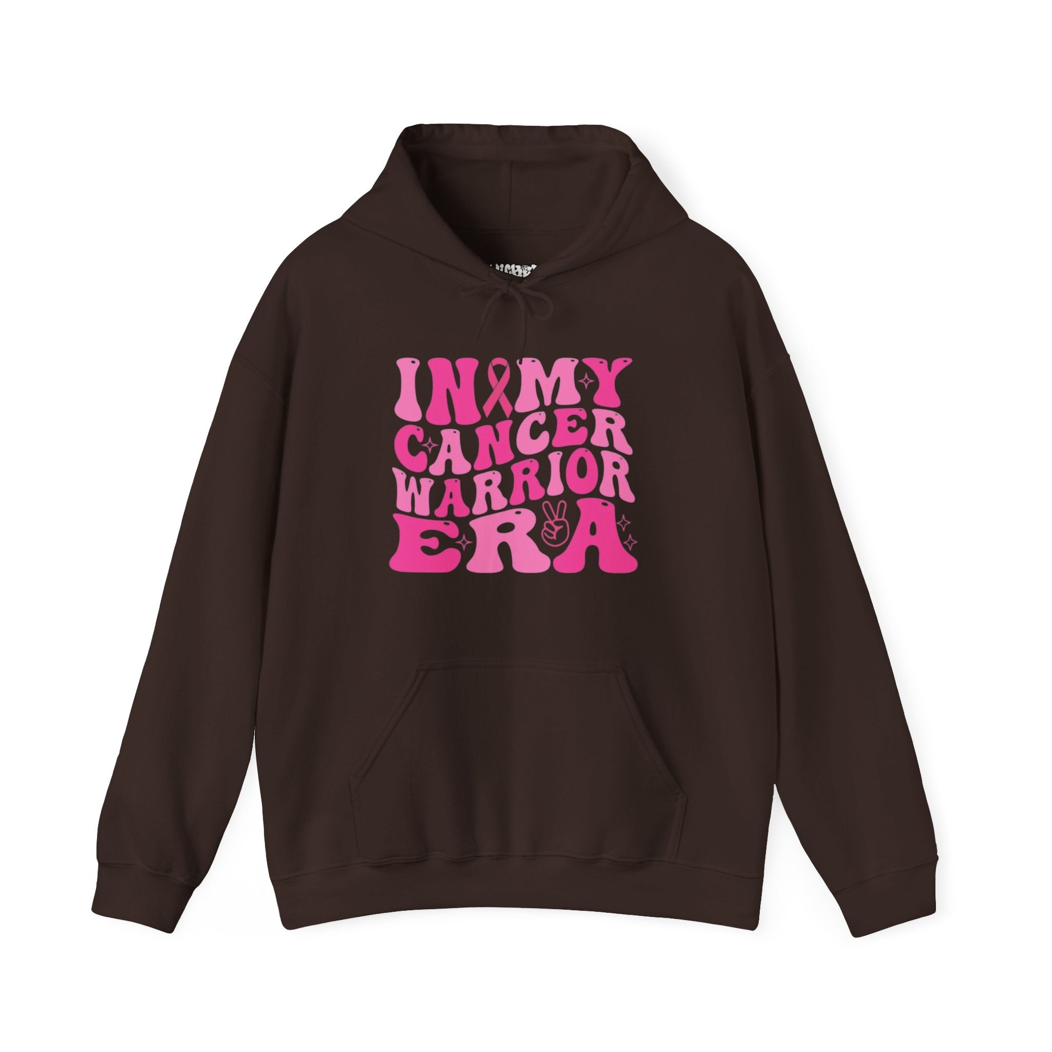 Pink Cancer Warrior Hoodie | Unisex Heavy Blend™ Hooded Sweatshirt for Support, Awareness, Gifts, October Events, Comfortable Wear