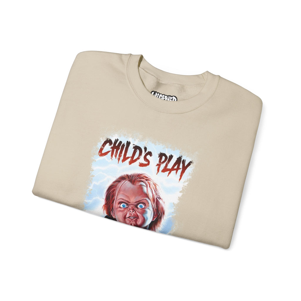 Child’s Play Horror Sweatshirt, Unisex Crewneck, Chucky Movie Merchandise, Halloween Gift, Cozy Horror Apparel