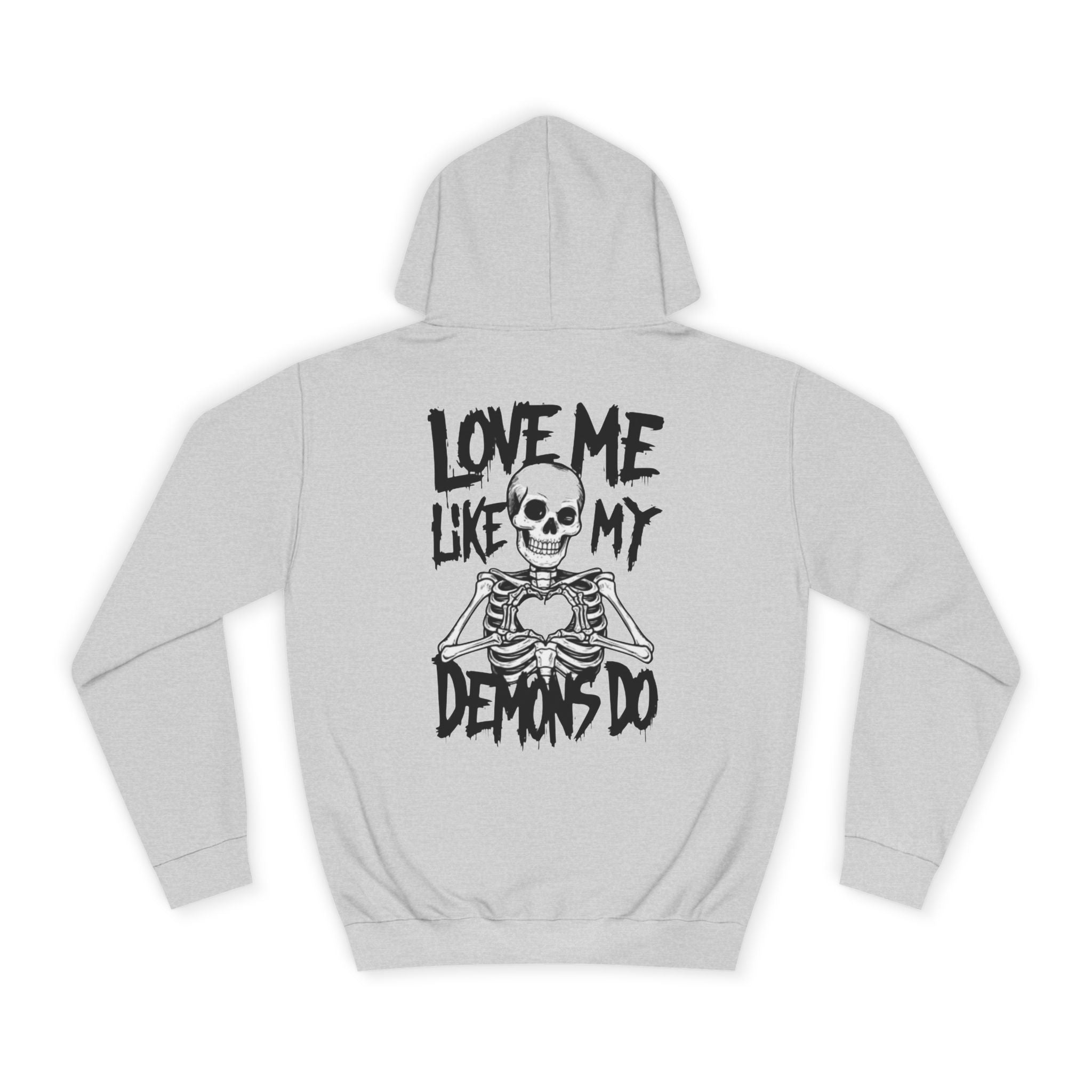 Unisex Skull Art College Hoodie, Casual Halloween Sweatshirt, College Student Gift, Graphic Hoodie for Men and Women, Trendy Layering Wear