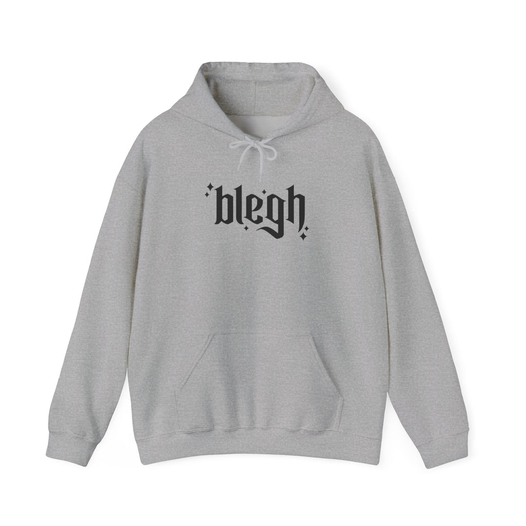 Blegh Unisex Hooded Sweatshirt | Casual Streetwear, Graphic Hoodie, Gift for Friends, Cozy Wear, Trendy Fashion